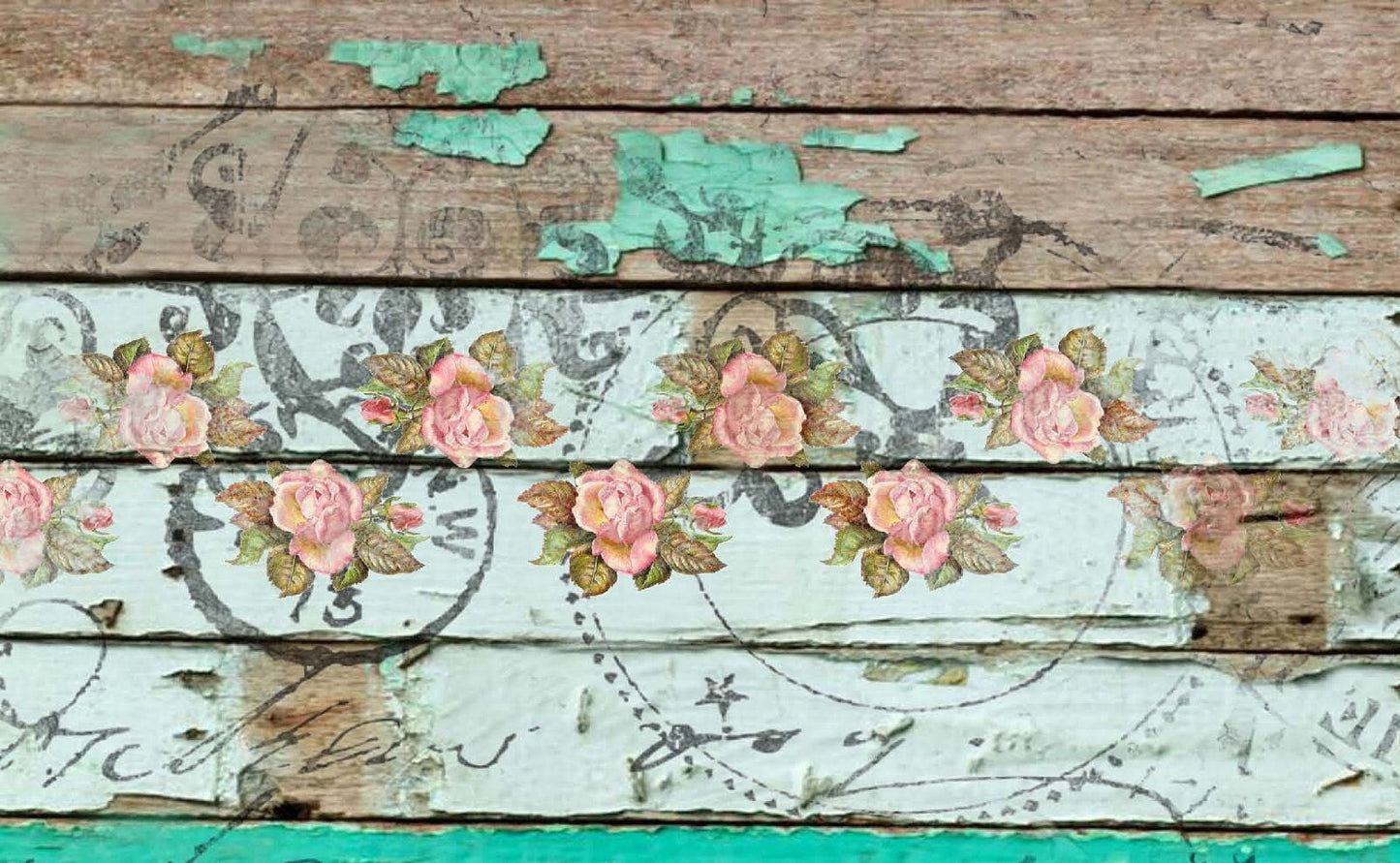 Large Rice Paper for Decoupage - Furniture Decoupage - Vintage Decoupage - Decoupage Paper - Old Wooden Floor