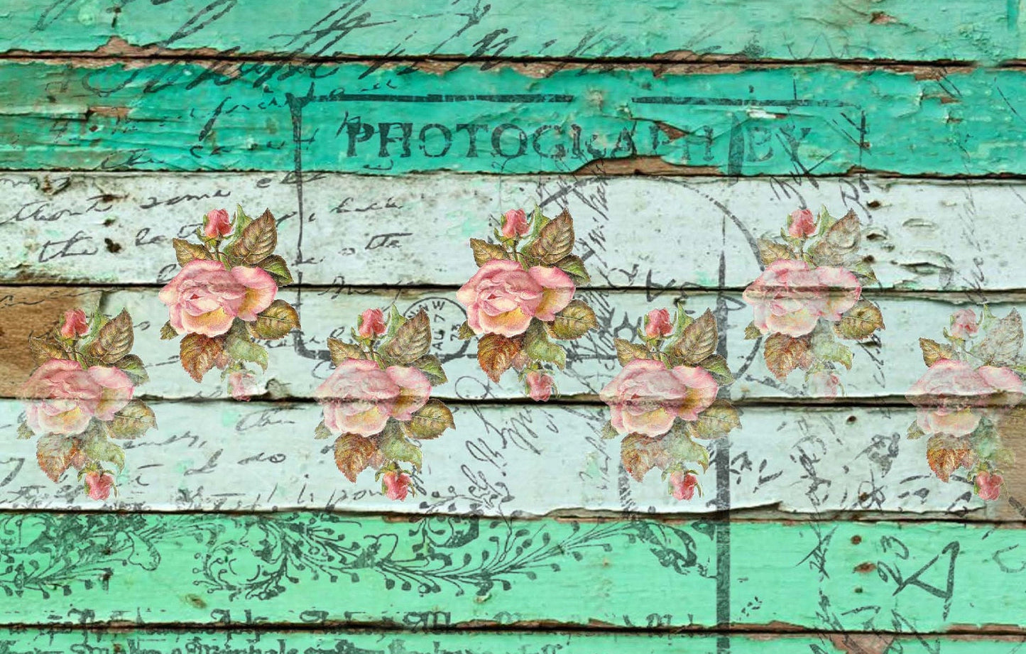 Large Rice Paper for Decoupage - Furniture Decoupage - Vintage Decoupage - Decoupage Paper - Old Wooden Floor