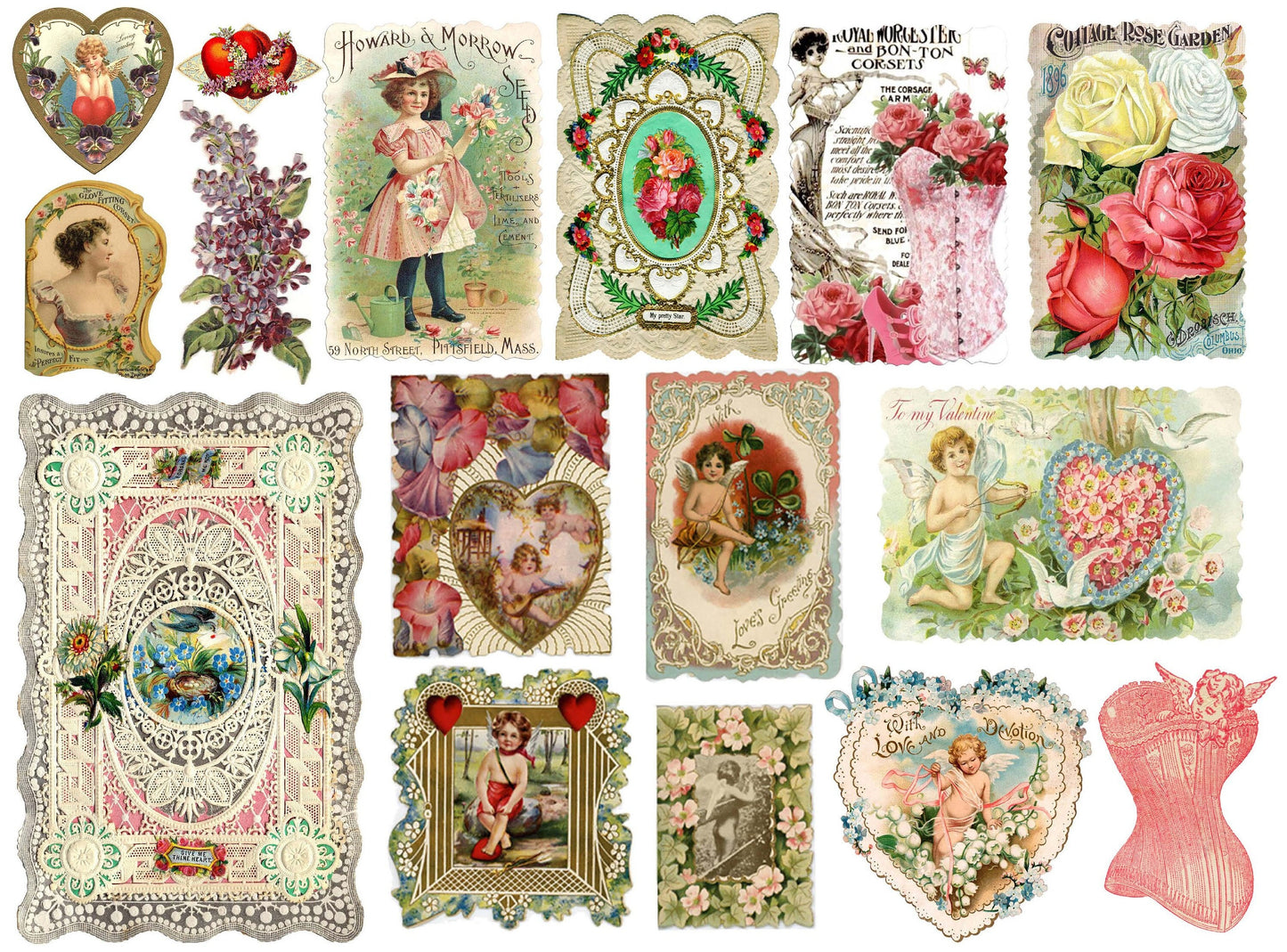 Large Rice Paper for Decoupage - Furniture Decoupage - Vintage Decoupage - Floral Decoupage Paper