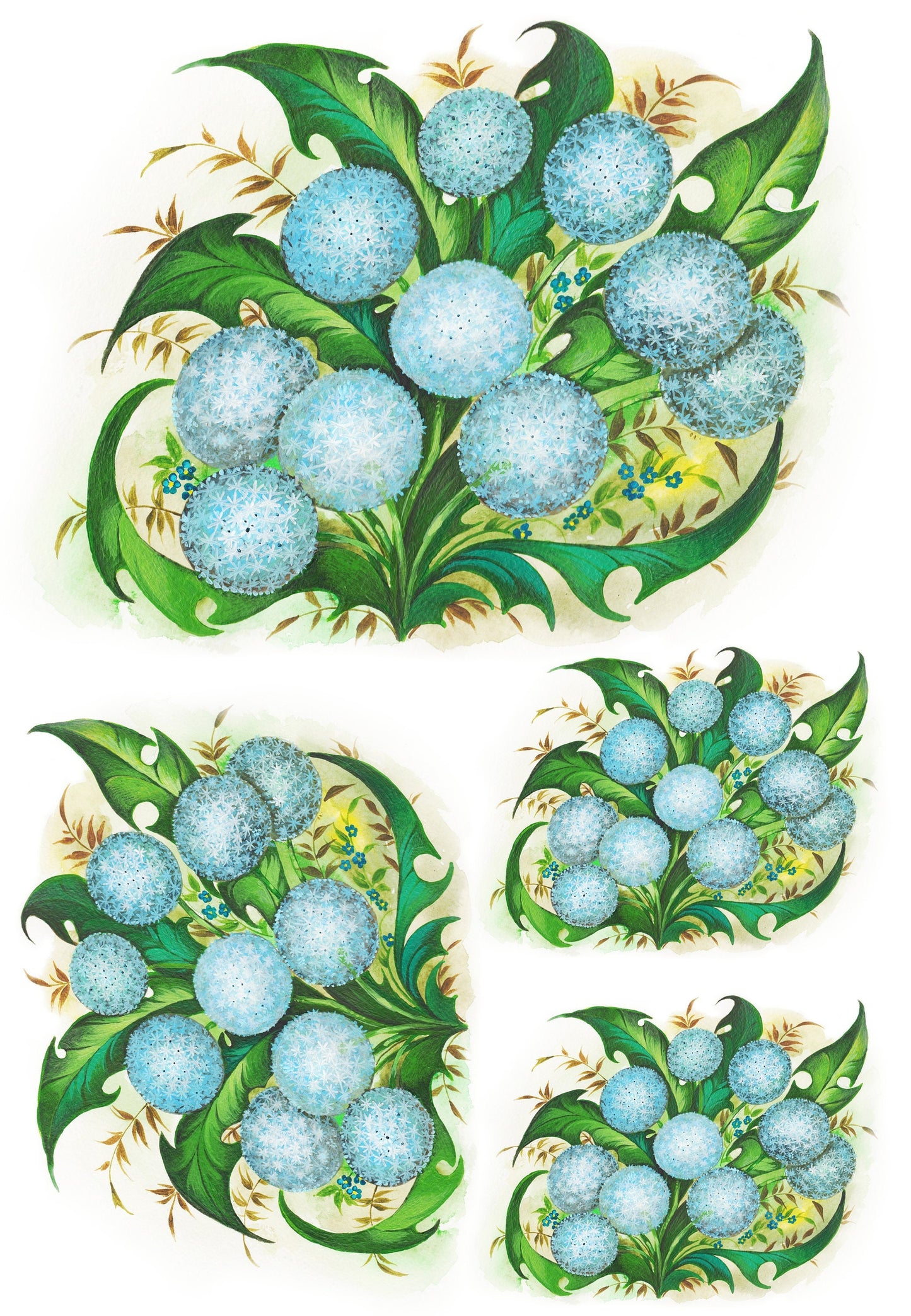 Oil Paint Flowers - Large Rice Paper for Decoupage - Furniture Decoupage - Vintage Decoupage - Floral Decoupage Paper