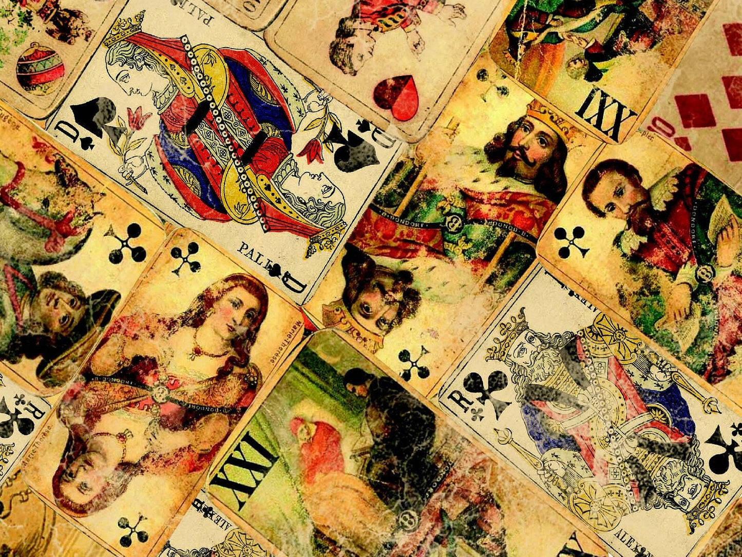 Carte - Large Rice Paper for Decoupage - Furniture Decoupage - Vintage Decoupage - Decoupage Paper