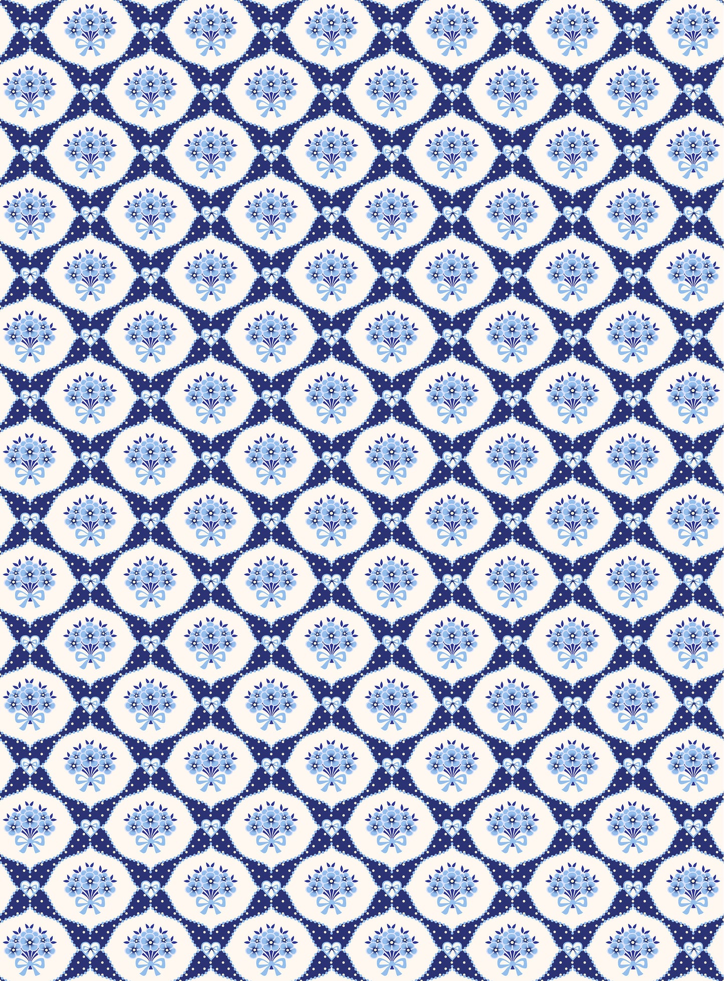 Blue Pattern - Large Rice Paper for Decoupage - Furniture Decoupage - Vintage Decoupage - Decoupage Paper
