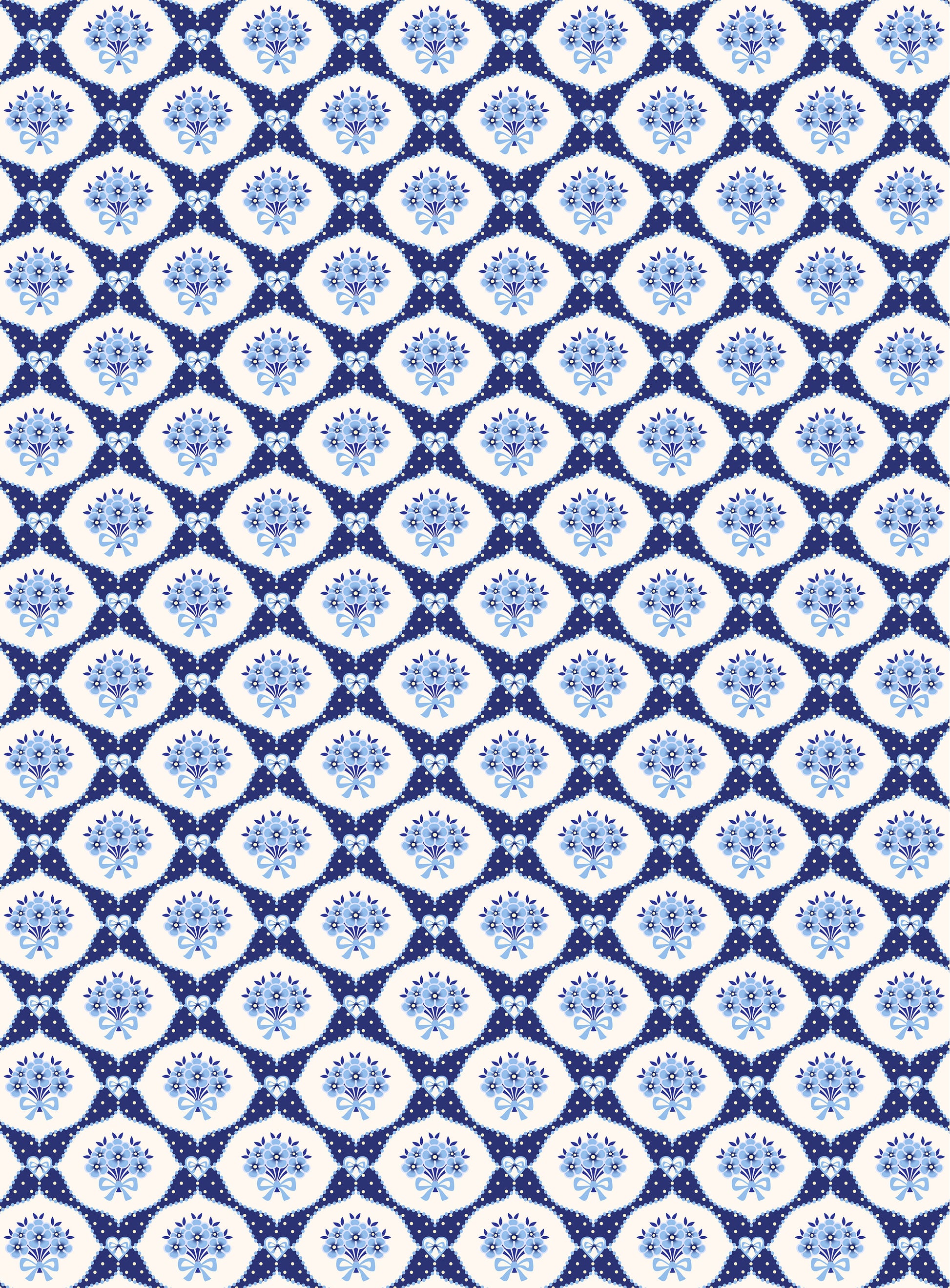 Blue Pattern - Large Rice Paper for Decoupage - Furniture Decoupage - Vintage Decoupage - Decoupage Paper