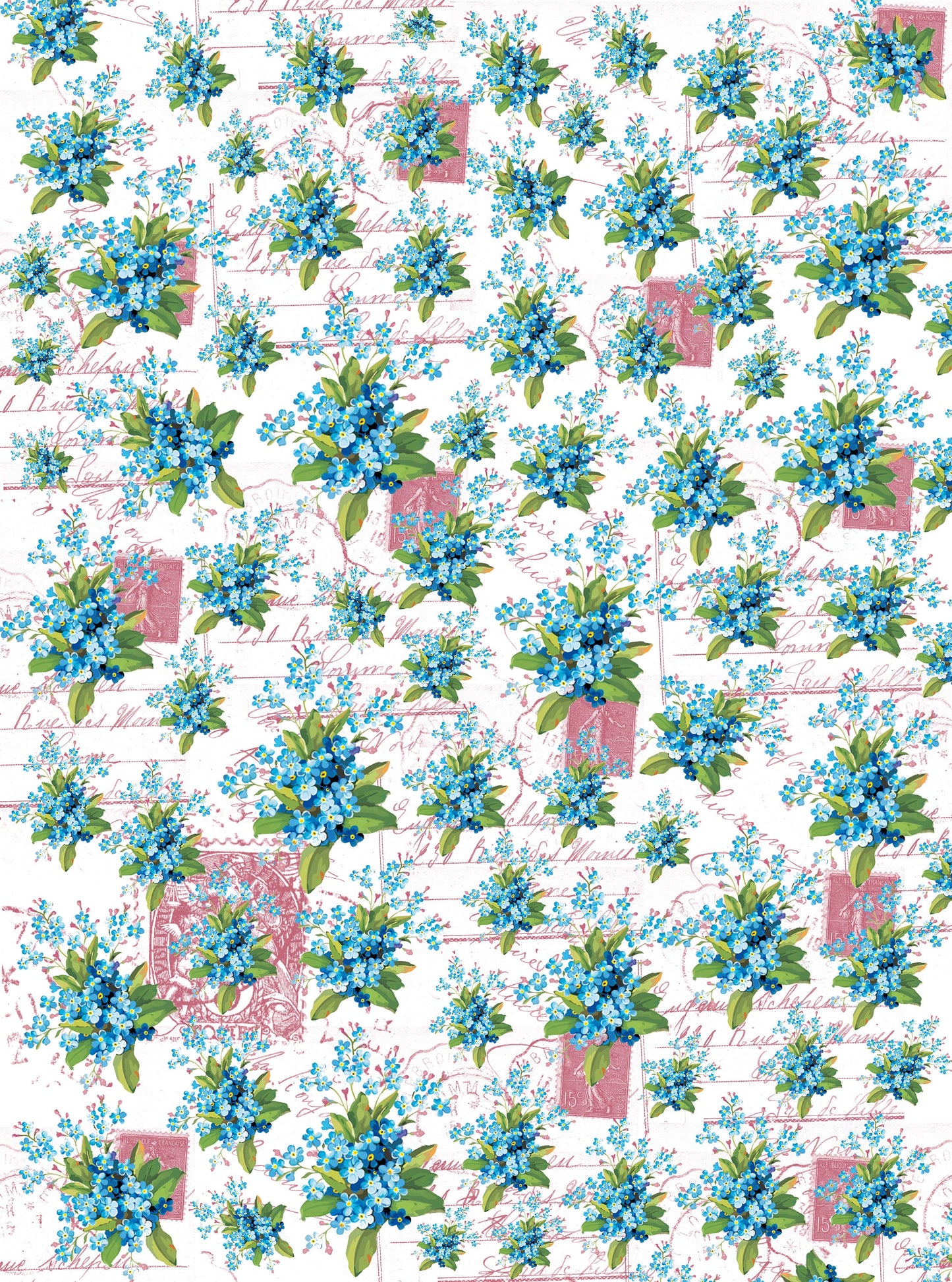 Large Rice Paper for Decoupage - Furniture Decoupage - Vintage Decoupage - Decoupage Paper
