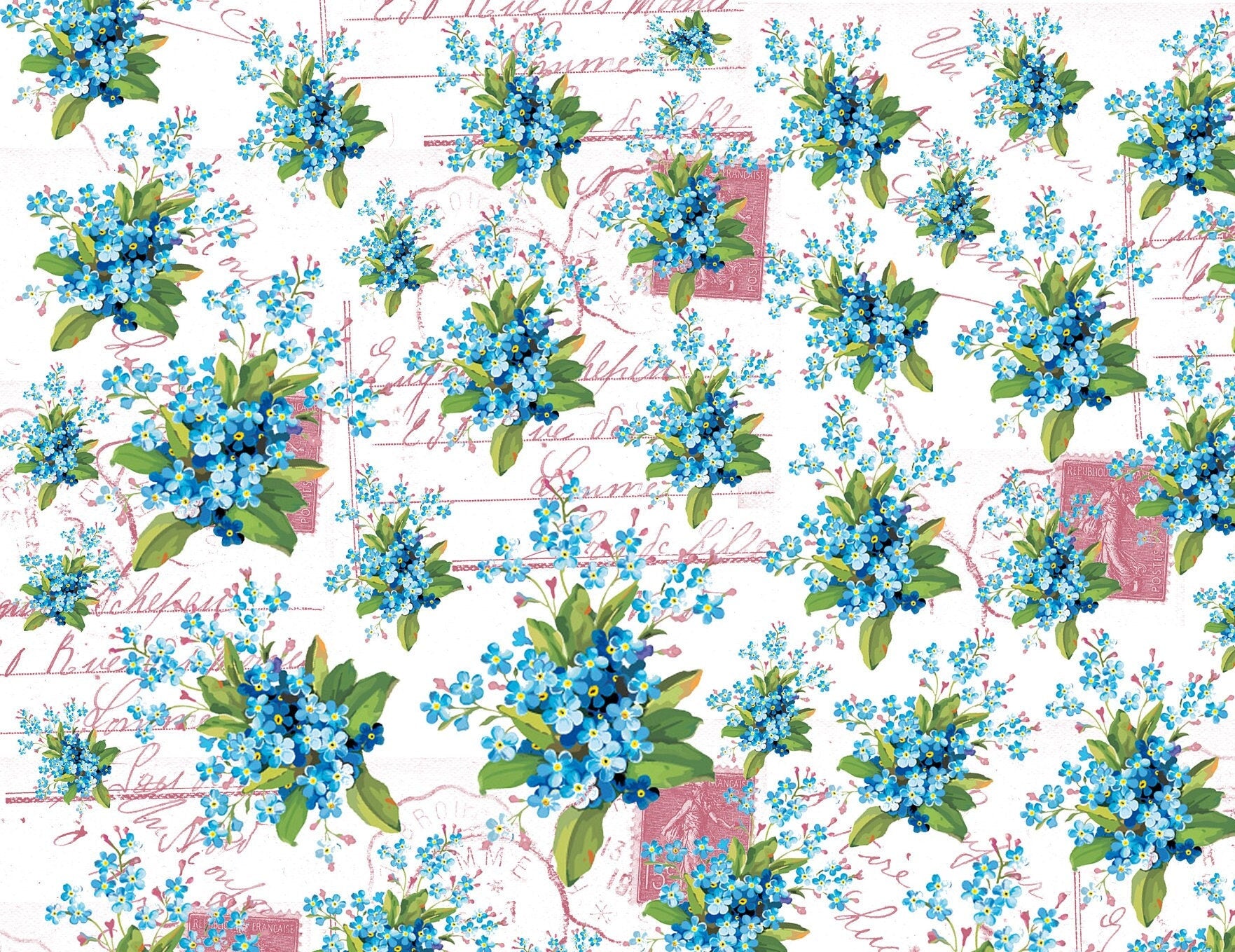 Large Rice Paper for Decoupage - Furniture Decoupage - Vintage Decoupage - Decoupage Paper