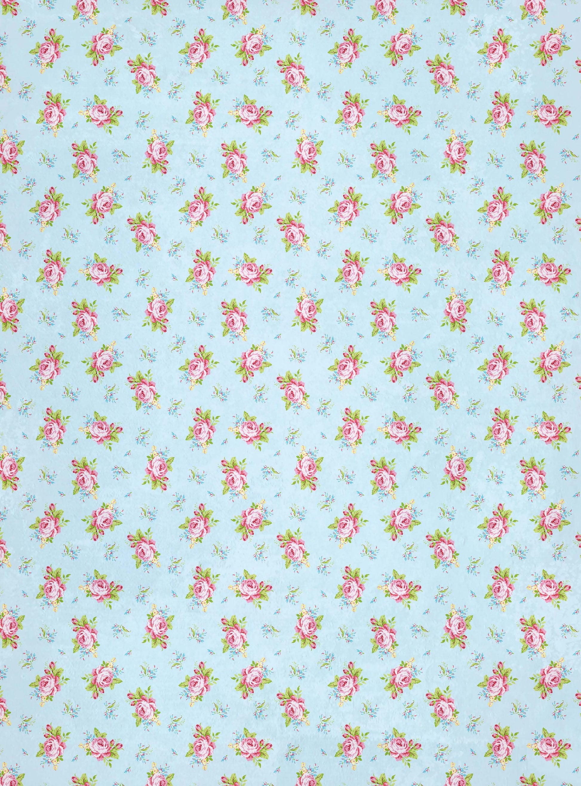 Little Roses - Large Rice Paper for Decoupage - Furniture Decoupage - Vintage Decoupage - Decoupage Paper