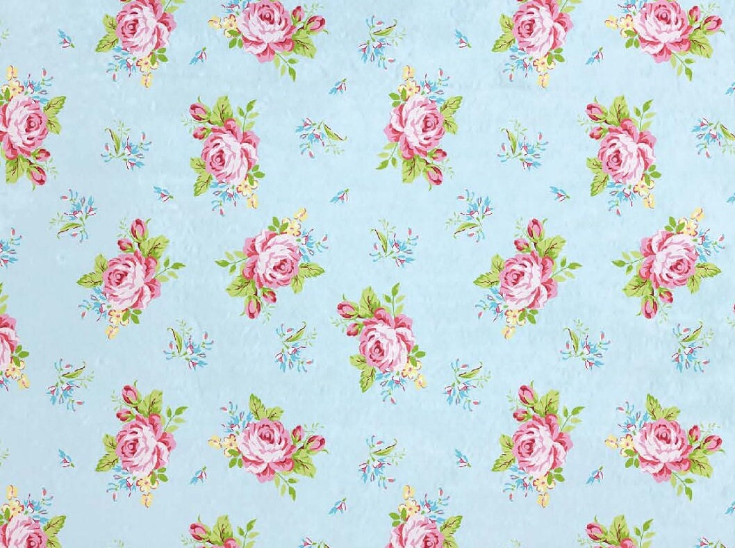 Little Roses - Large Rice Paper for Decoupage - Furniture Decoupage - Vintage Decoupage - Decoupage Paper