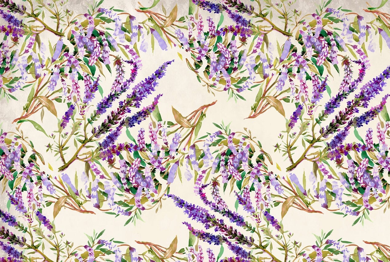Purple Flowers - Large Rice Paper for Decoupage - Furniture Decoupage - Vintage Decoupage - Decoupage Paper