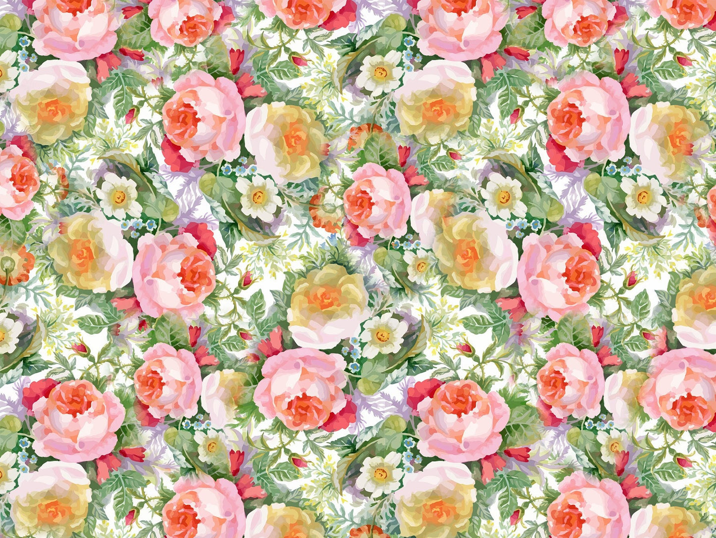 Yellow & Pink Roses - Large Rice Paper for Decoupage - Furniture Decoupage - Vintage Decoupage - Floral Decoupage Paper