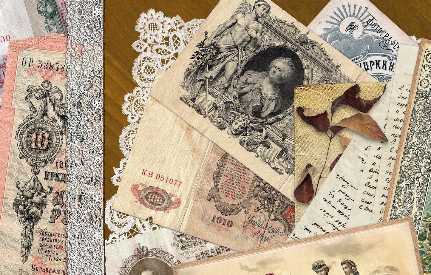 La Nouvelle Mode - Large Rice Paper for Decoupage - Furniture Decoupage - Vintage Decoupage - Decoupage Paper