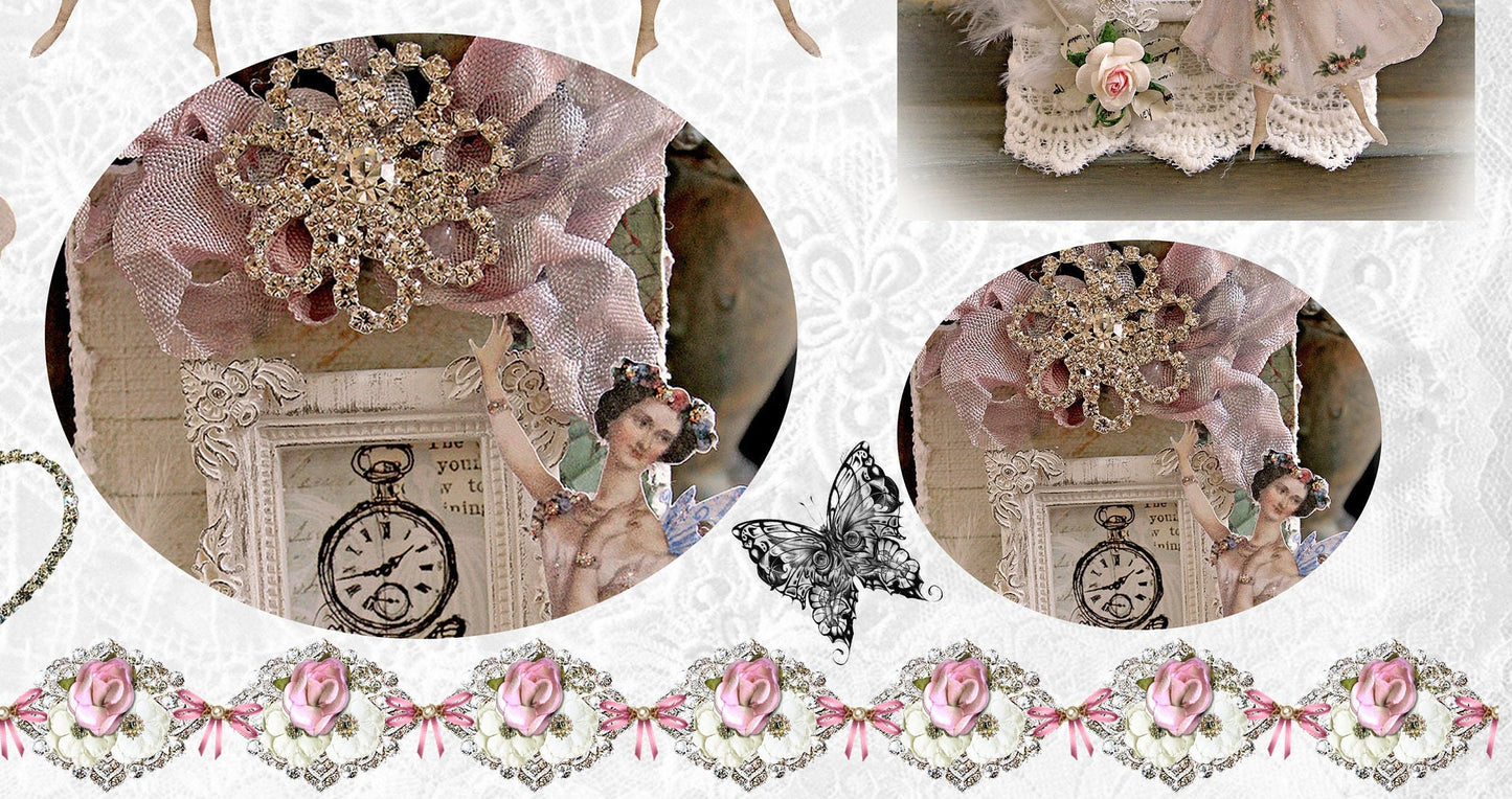 Balerina - Large Rice Paper for Decoupage - Furniture Decoupage - Vintage Decoupage - Floral Decoupage Paper