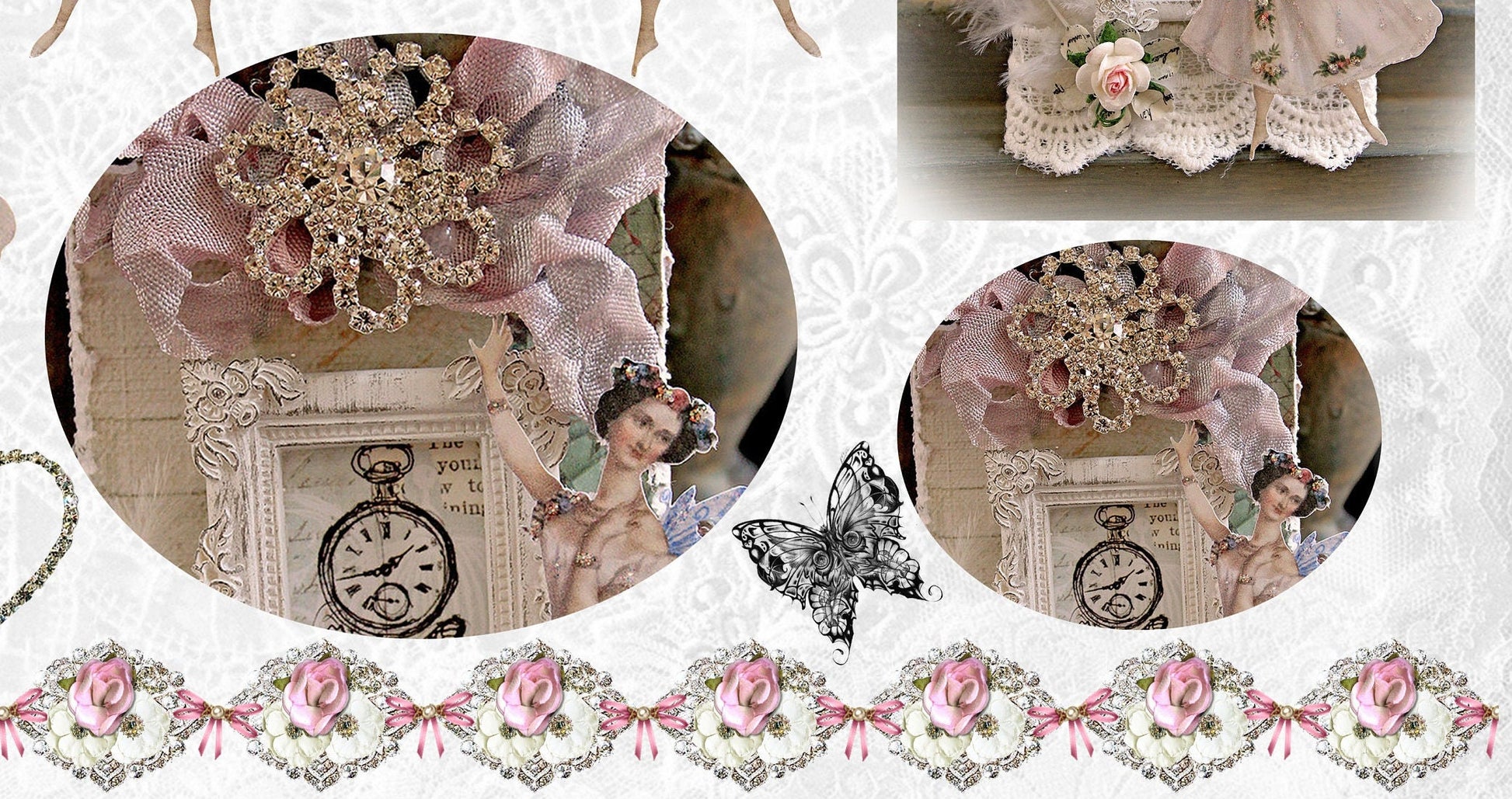 Balerina - Large Rice Paper for Decoupage - Furniture Decoupage - Vintage Decoupage - Floral Decoupage Paper