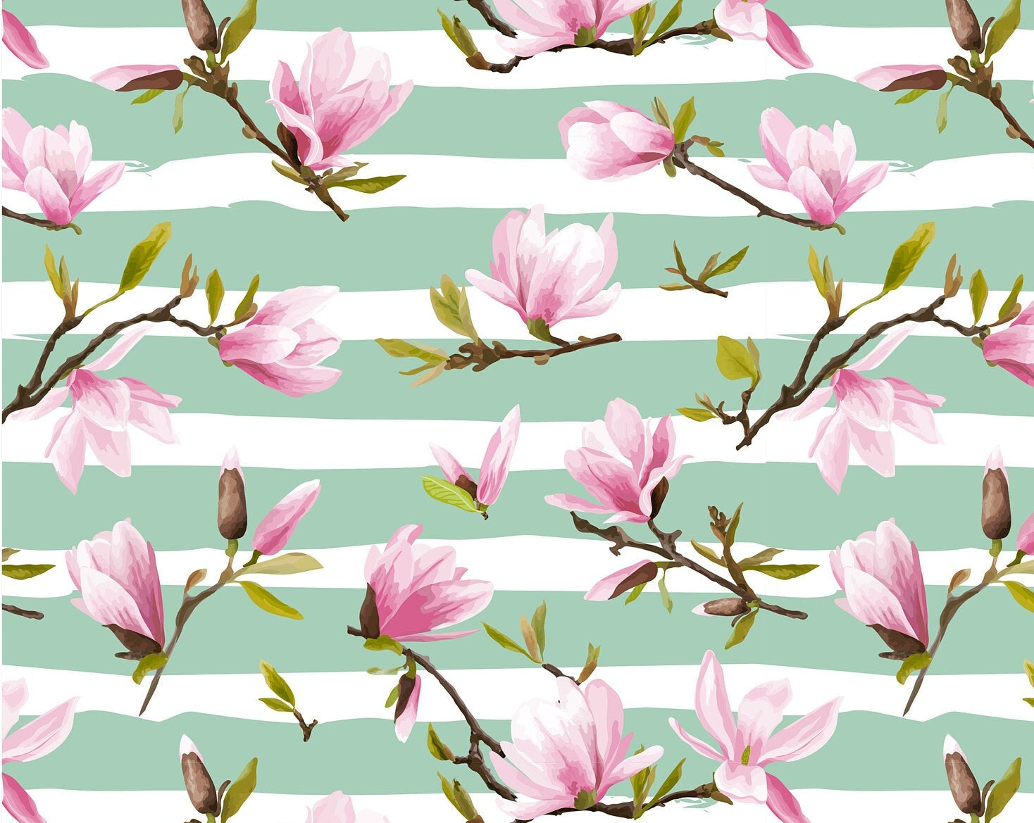 Large Decoupage for Furniture - Rice Paper - Vintage Decoupage - Floral Decoupage Paper - Rice Paper - Green Pink Flowers