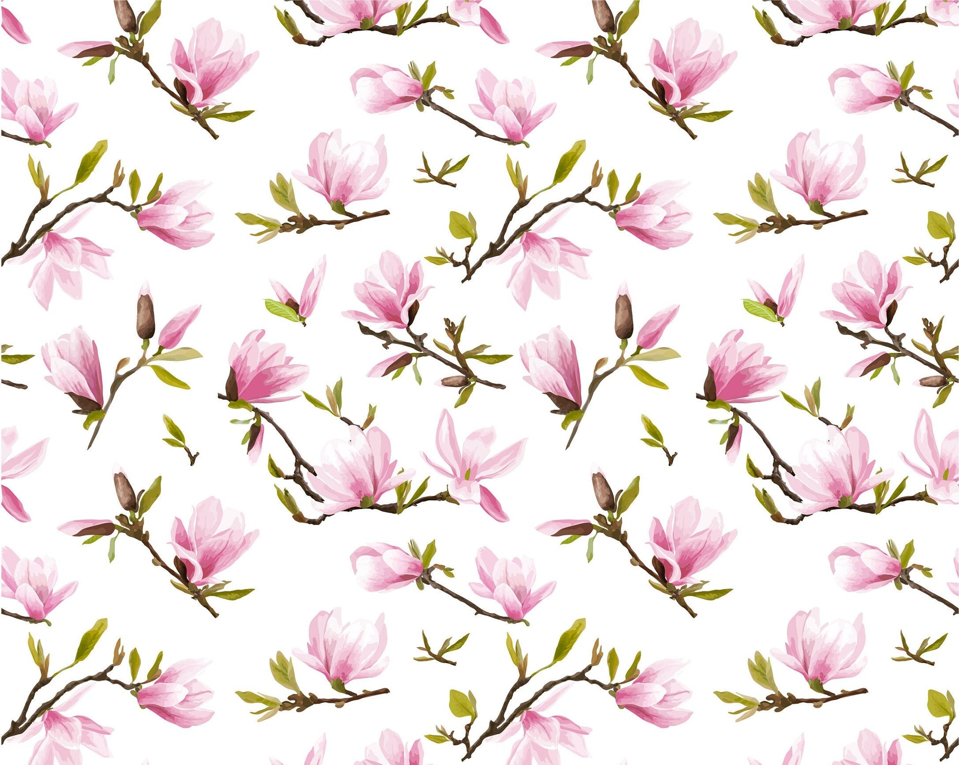 Large Decoupage for Furniture - Rice Paper - Vintage Decoupage - Floral Decoupage Paper - Rice Paper - Green Pink Flowers