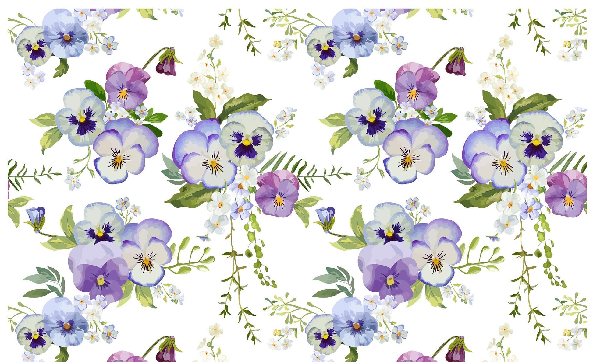 Large Decoupage for Furniture - Rice Paper - Vintage Decoupage - Floral Decoupage Paper - White Grey Pink Flowers
