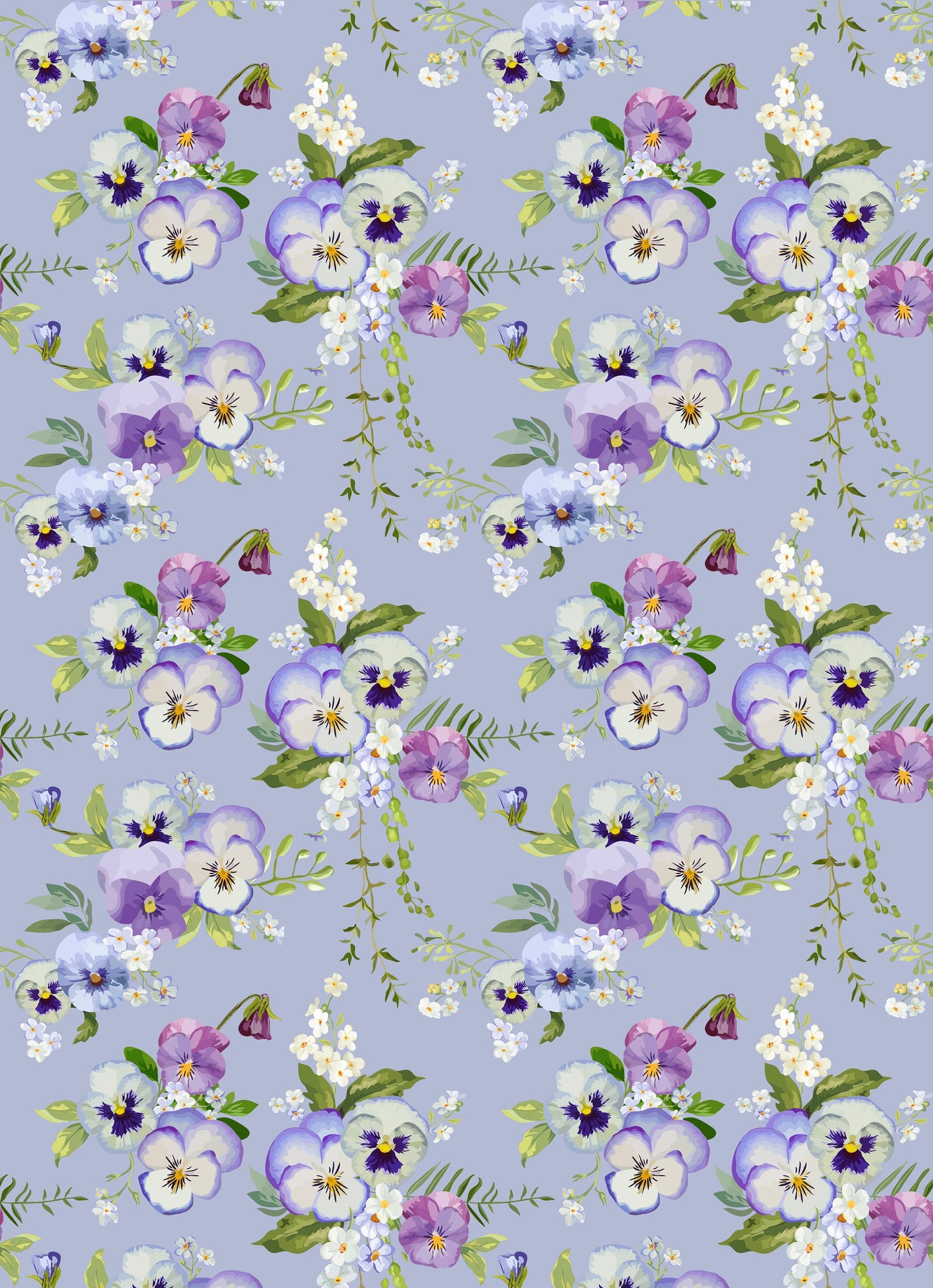 Large Decoupage for Furniture - Rice Paper - Vintage Decoupage - Floral Decoupage Paper - Purple Violet