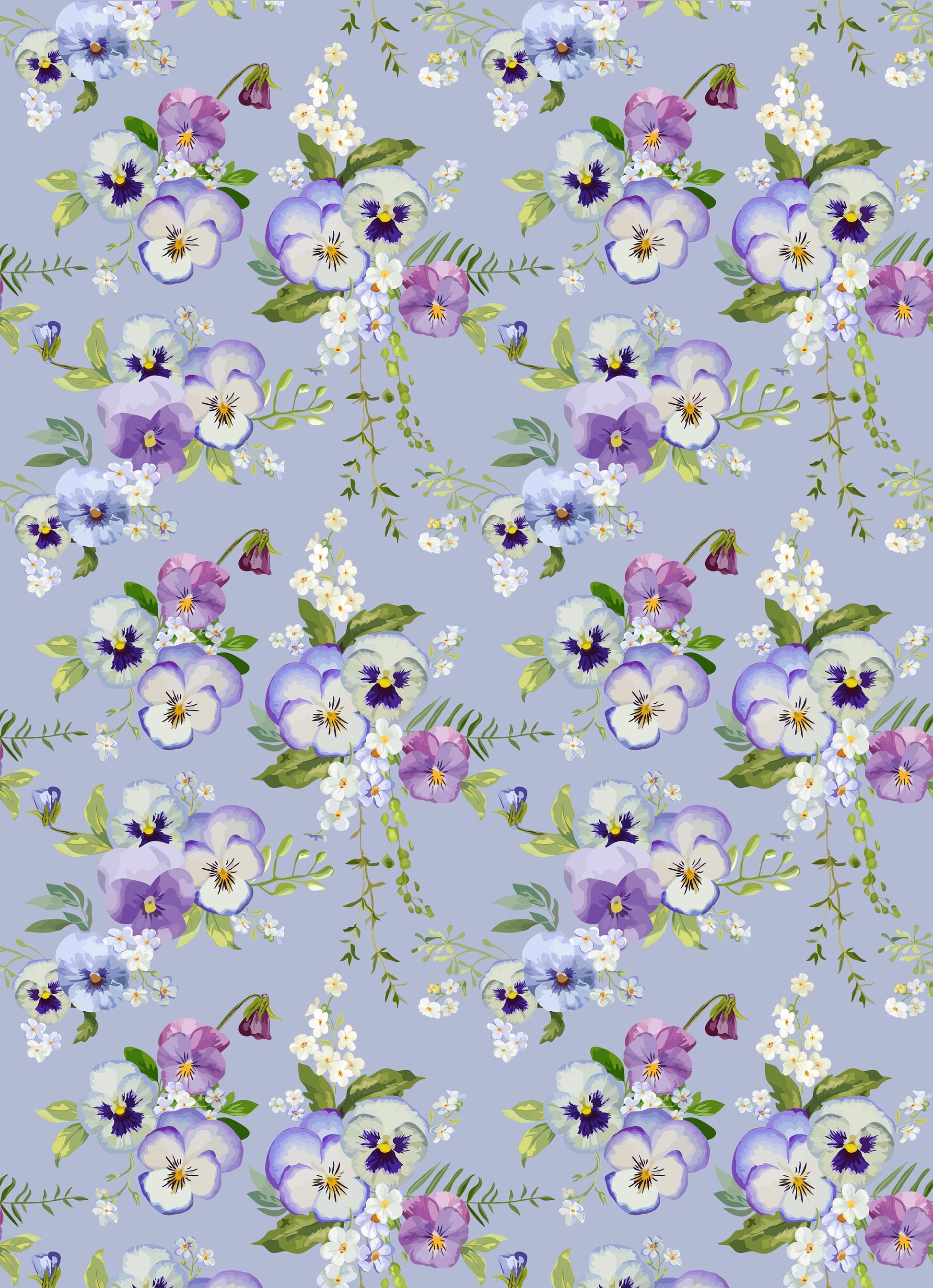 Large Decoupage for Furniture - Rice Paper - Vintage Decoupage - Floral Decoupage Paper - Purple Violet
