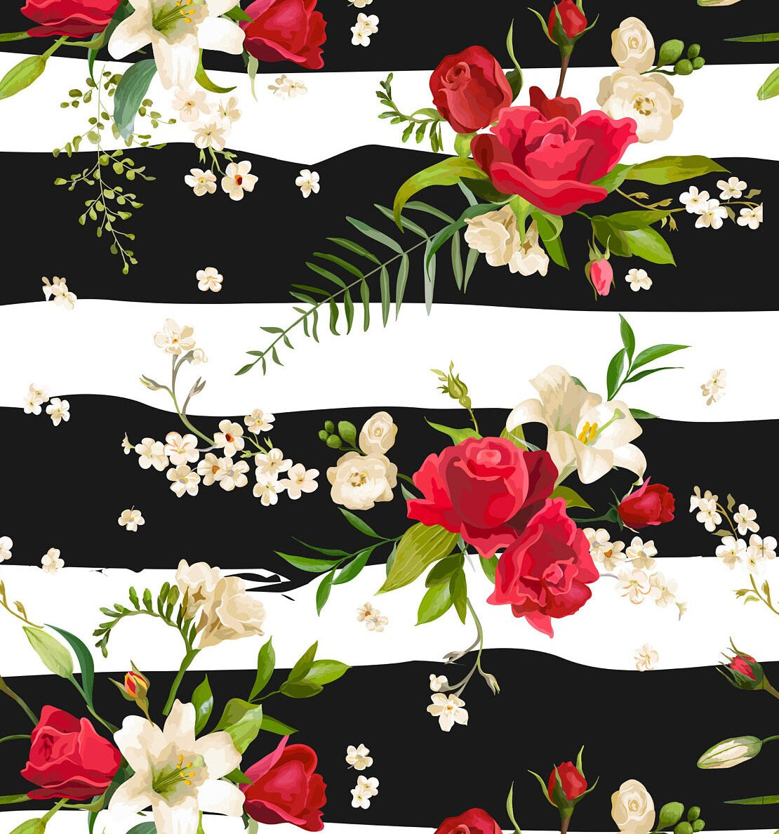 Large Decoupage for Furniture - Rice Paper - Vintage Decoupage - Floral Decoupage Paper - Red Flowers