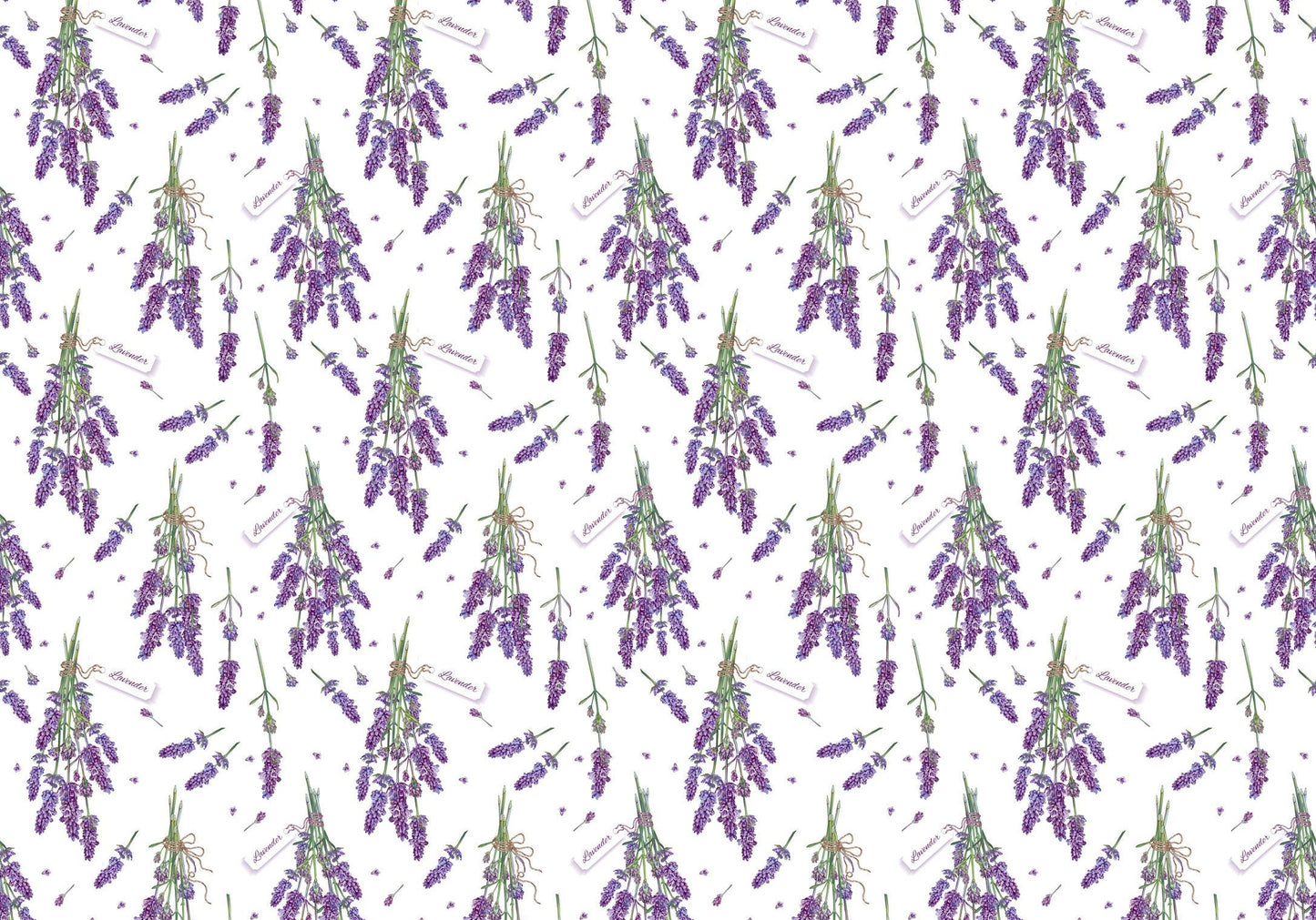Large Decoupage for Furniture - Rice Paper - Vintage Decoupage - Floral Decoupage Paper - Purple Levander
