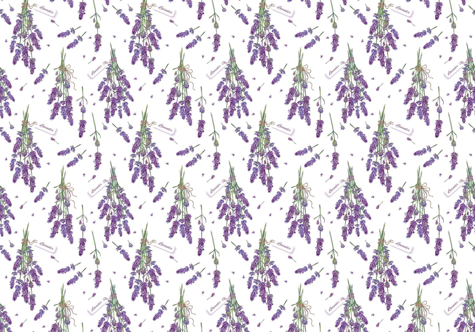 Large Decoupage for Furniture - Rice Paper - Vintage Decoupage - Floral Decoupage Paper - Purple Levander