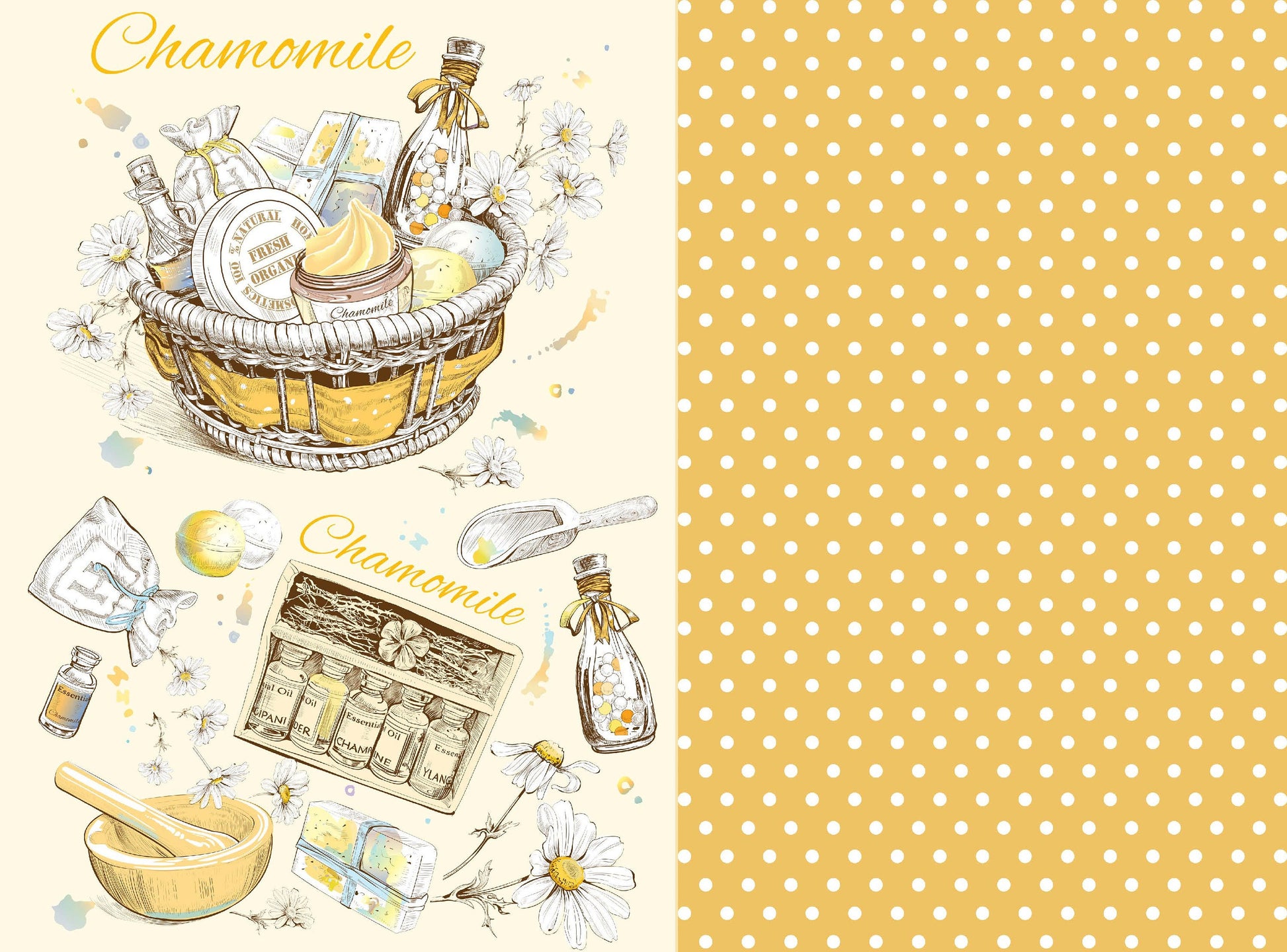 Large Decoupage for Furniture - Rice Paper - Vintage Decoupage - Floral Decoupage Paper - Chamomile Packing