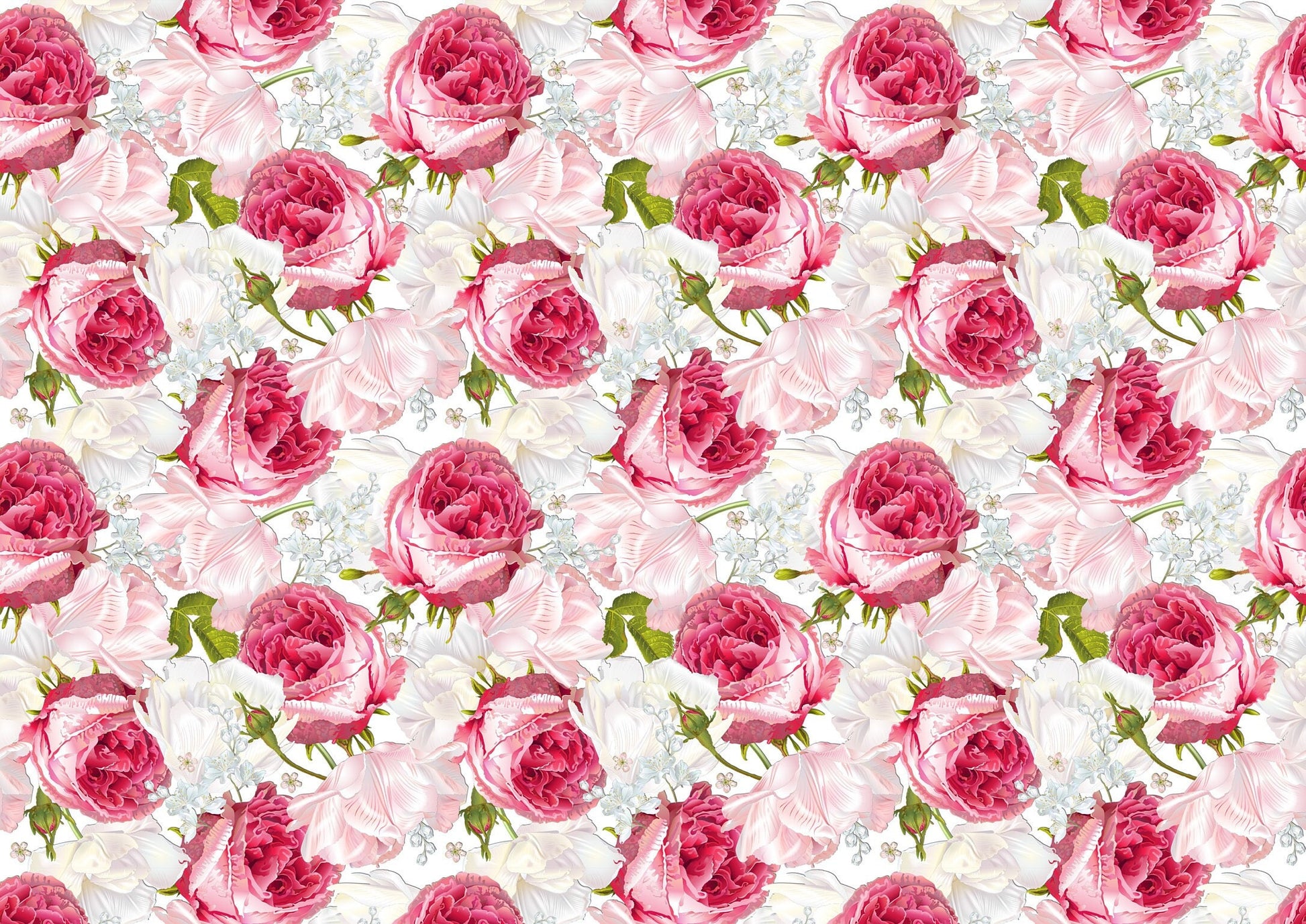 Roses - Large Decoupage for Furniture - Rice Paper - Vintage Decoupage - Floral Decoupage Paper