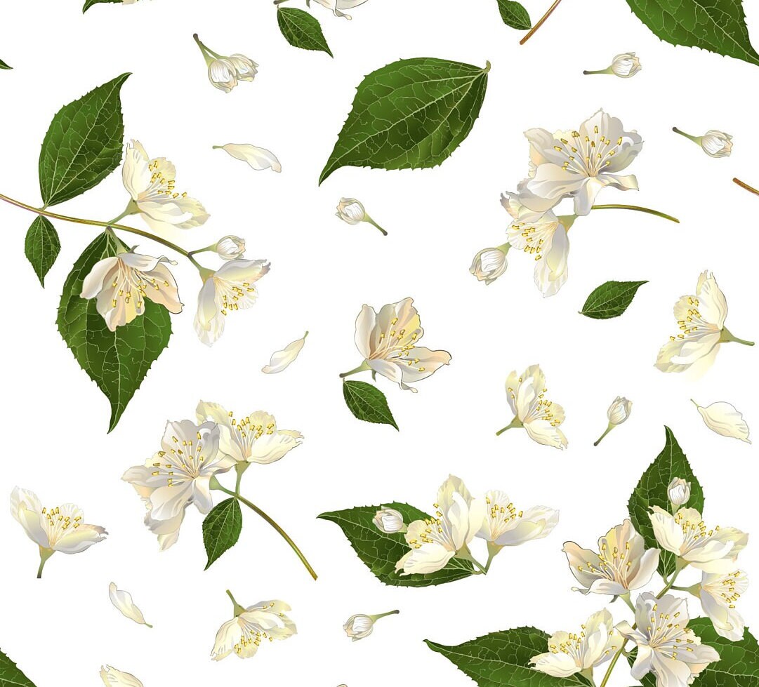 Large Decoupage for Furniture - Rice Paper - Vintage Decoupage - Floral Decoupage Paper - White Flowers
