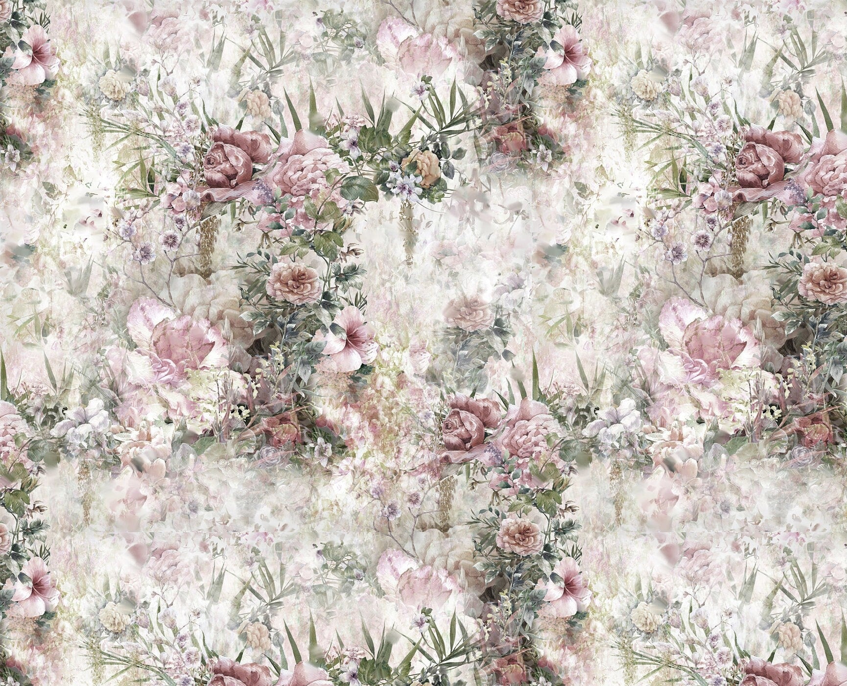Large Decoupage for Furniture - Rice Paper - Vintage Decoupage - Floral Decoupage Paper - White Flowers