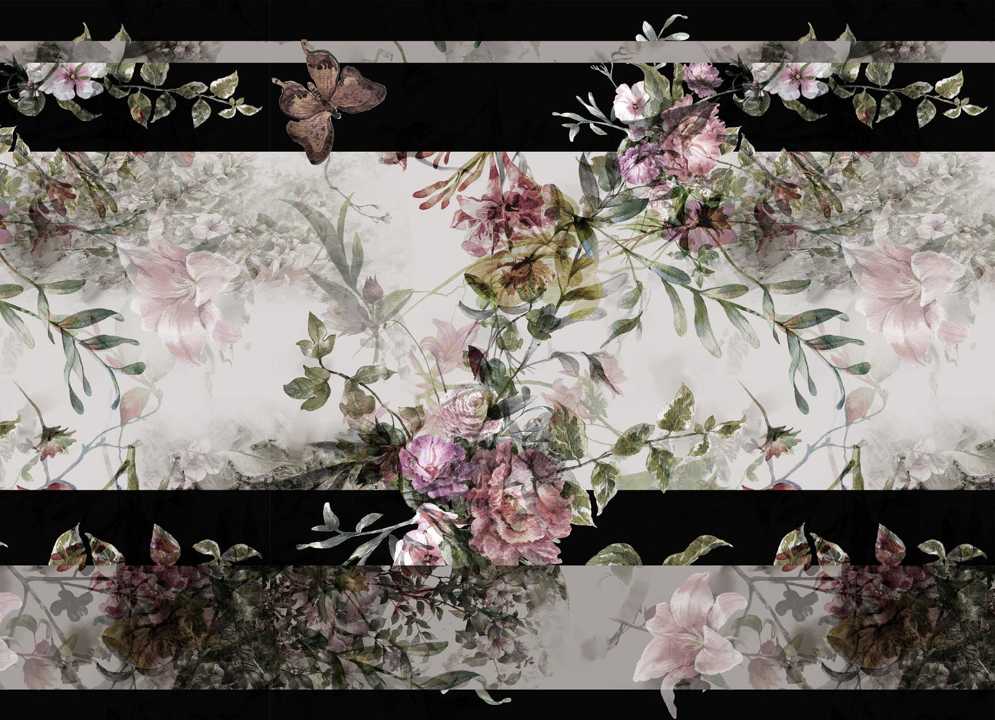 Floral Decoupage Rice Paper – Vintage White Flowers, Furniture Craft