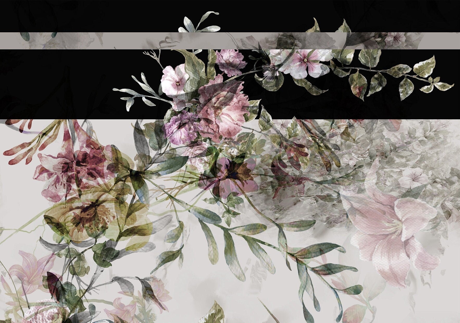 Floral Decoupage Rice Paper – Vintage White Flowers, Furniture Craft