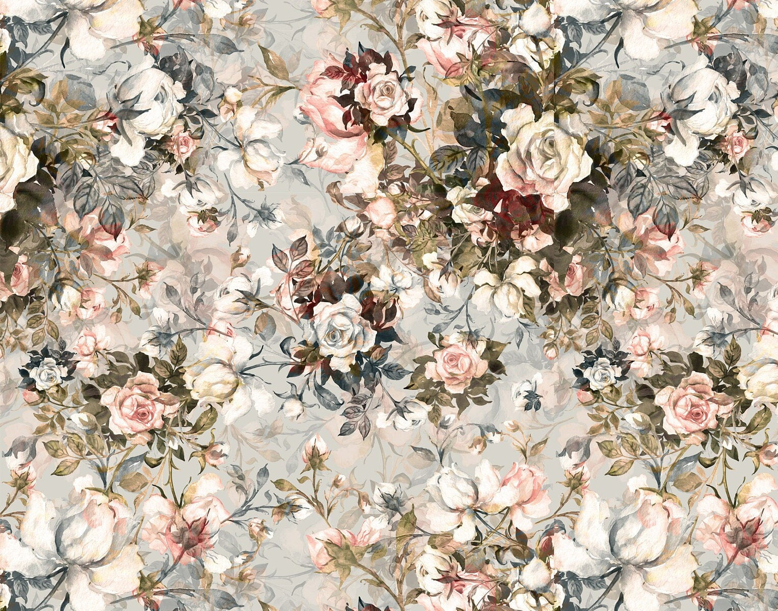 Large Decoupage for Furniture - Rice Paper - Vintage - Floral Dresser Paper - Spring Flowers