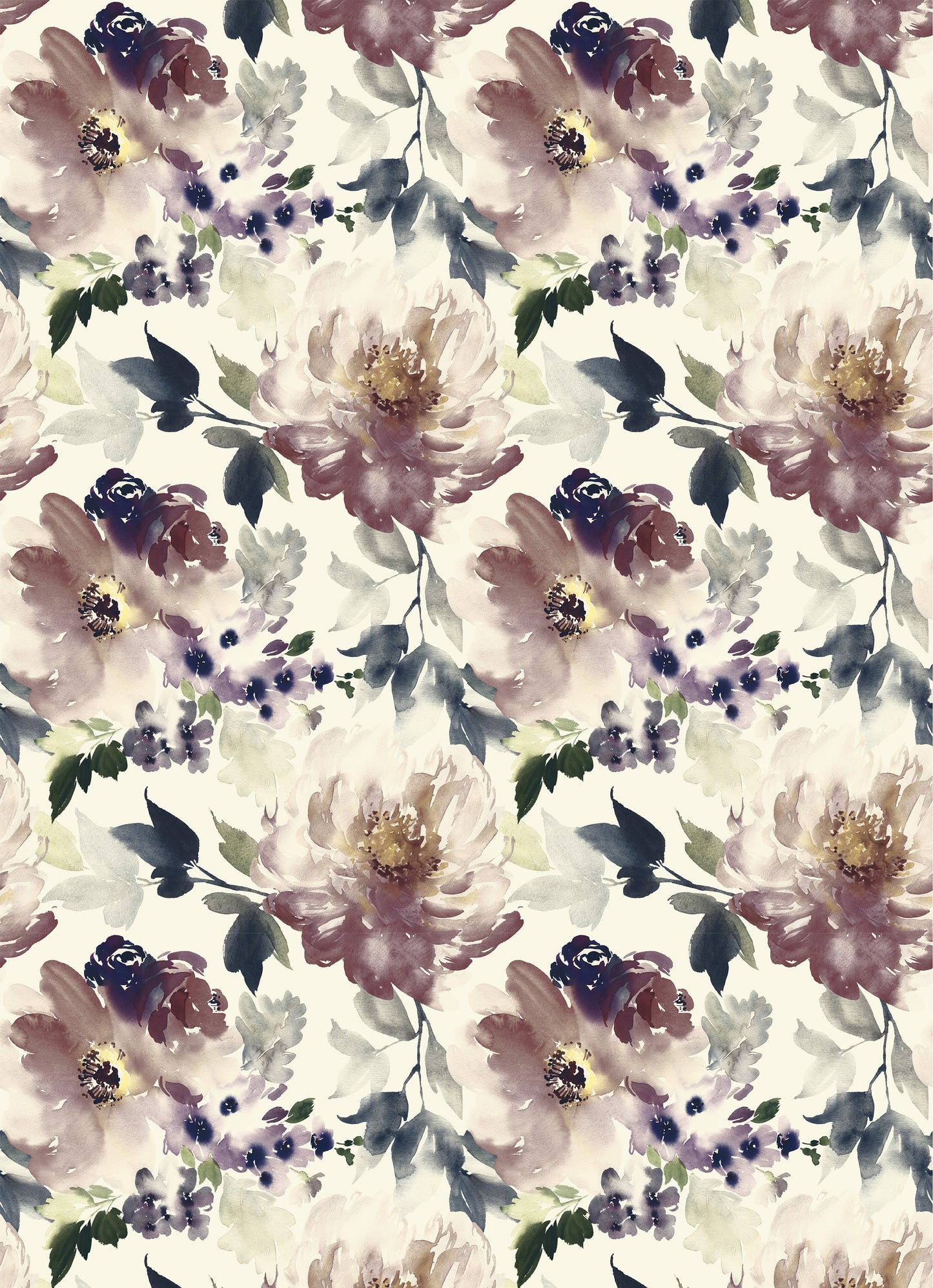 Large Decoupage for Furniture - Rice Paper - Vintage Decoupage - Floral Decoupage Paper - Dark Spring Flowers