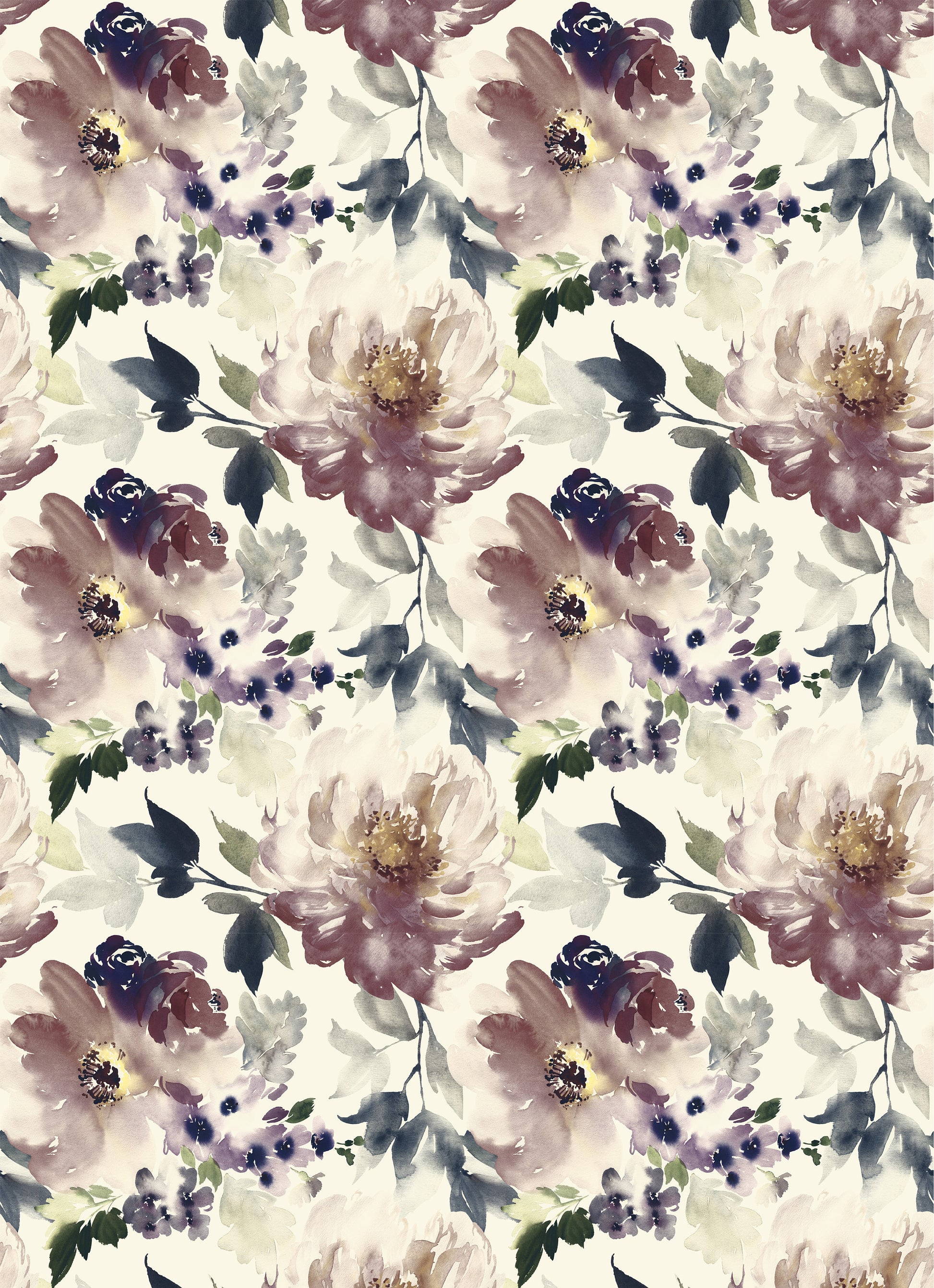 Large Decoupage for Furniture - Rice Paper - Vintage Decoupage - Floral Decoupage Paper - Dark Spring Flowers