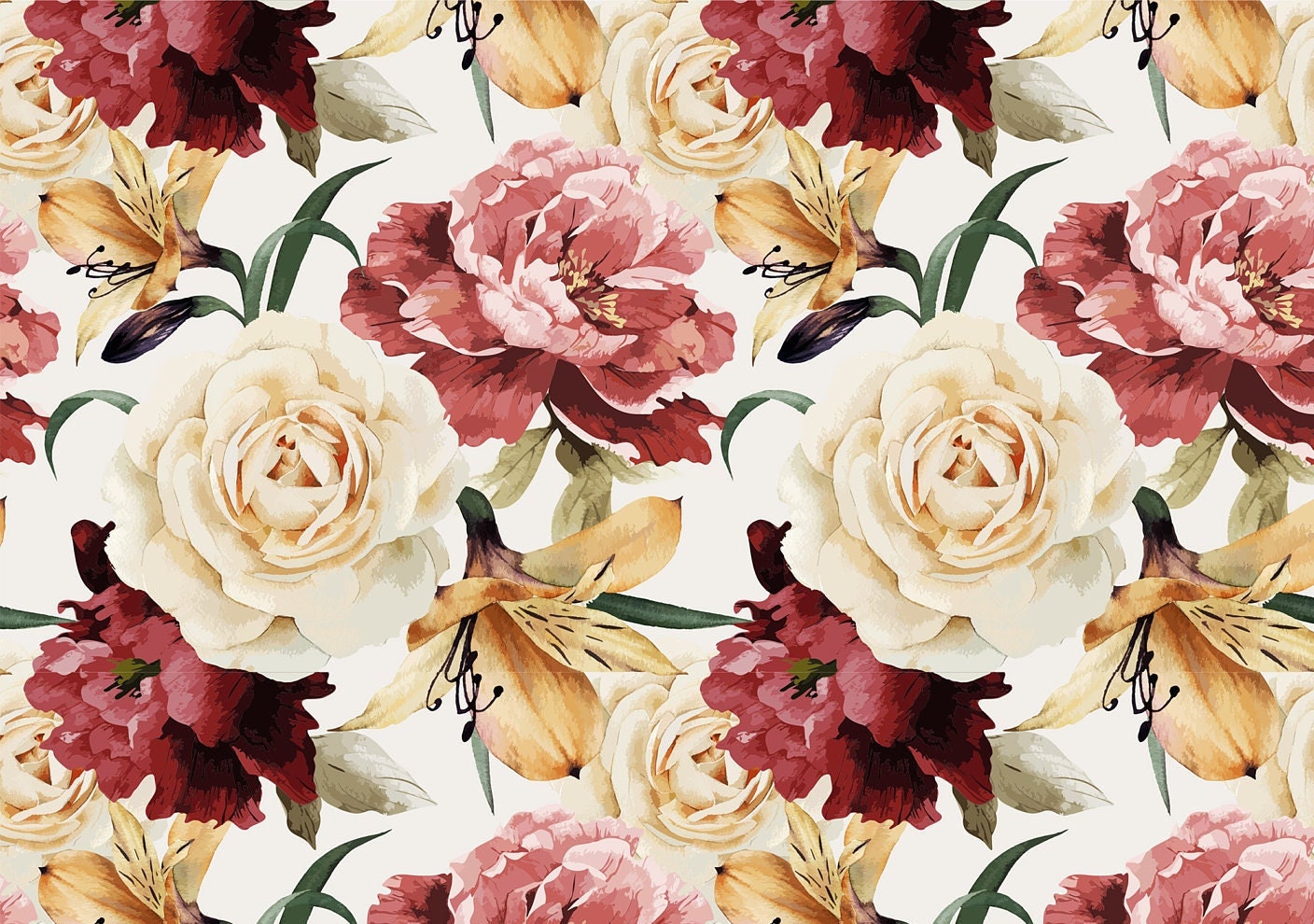 Floral Decoupage Rice Paper – Shabby Chic Roses, Furniture Craft
