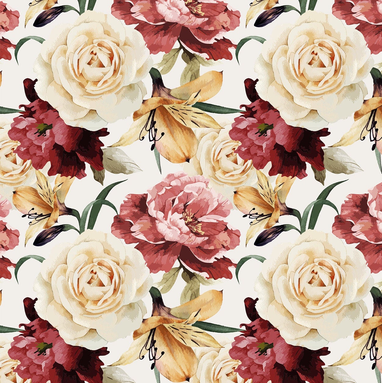 Floral Decoupage Rice Paper – Shabby Chic Roses, Furniture Craft