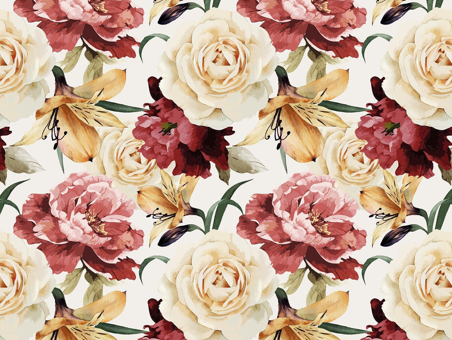 Floral Decoupage Rice Paper – Shabby Chic Roses, Furniture Craft