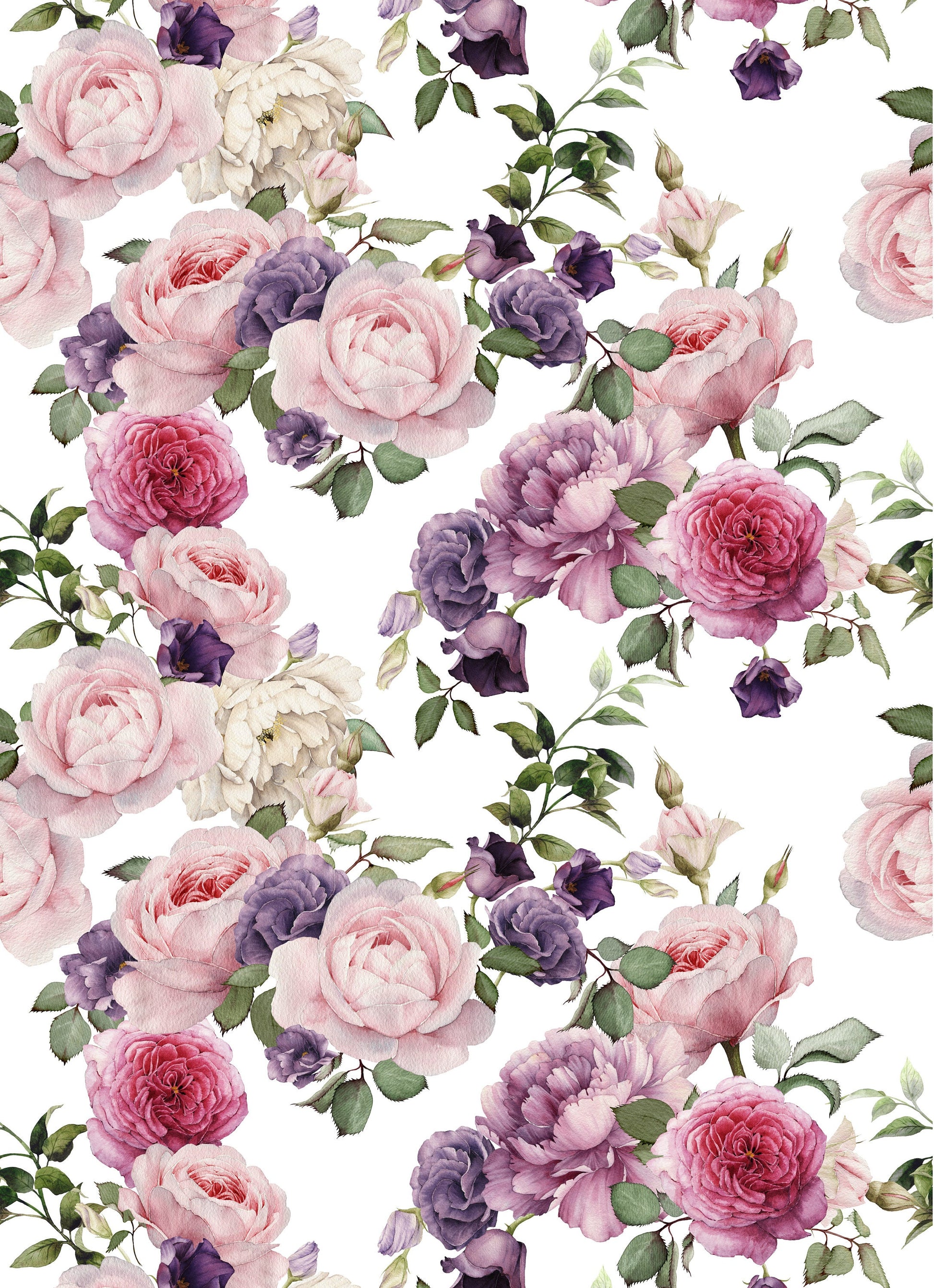 Large Decoupage for Furniture - Rice Paper - Vintage Decoupage - Floral Decoupage Paper - Shabby Chic Roses