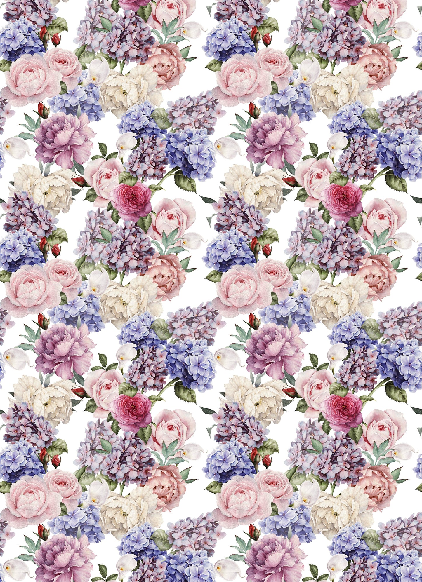 Large Decoupage for Furniture - Rice Paper - Vintage Decoupage - Floral Decoupage Paper - Shabby Chic Roses
