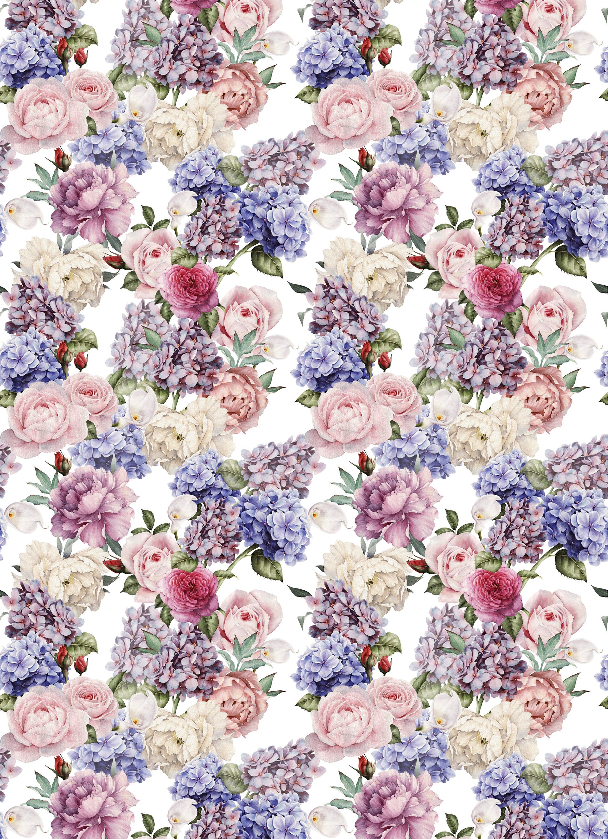 Large Decoupage for Furniture - Rice Paper - Vintage Decoupage - Floral Decoupage Paper - Shabby Chic Roses
