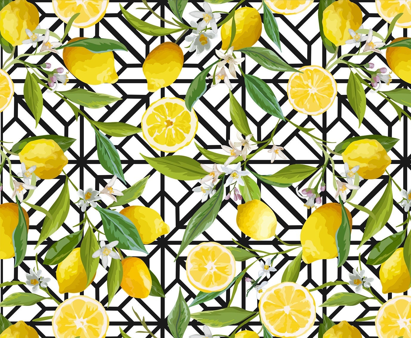 Large Decoupage for Furniture - Rice Paper - Vintage Decoupage - Floral Decoupage Paper - Lemon