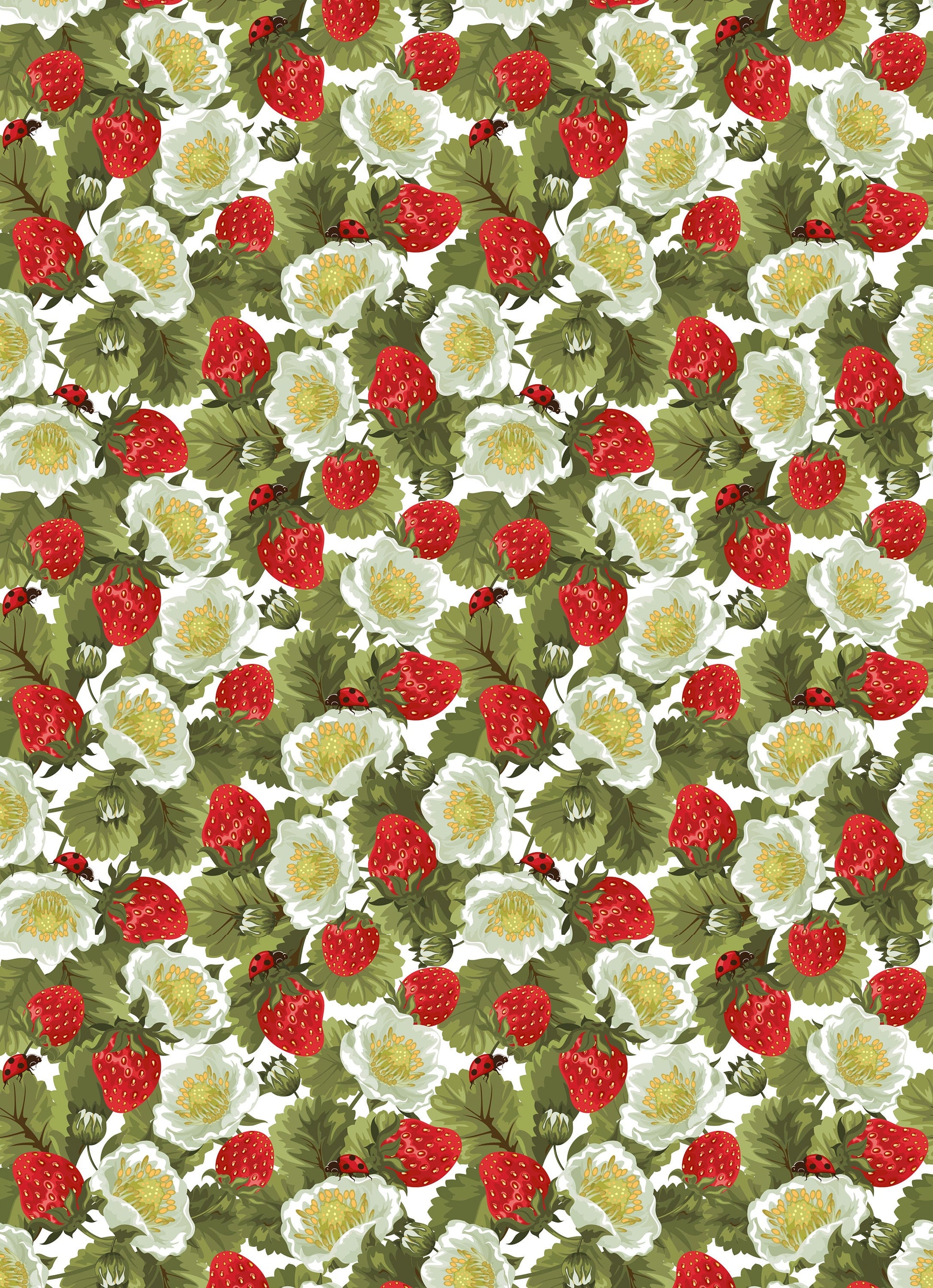 Large Decoupage for Furniture - Rice Paper - Vintage Decoupage - Floral Decoupage Paper - Summer Fruit Strawberry