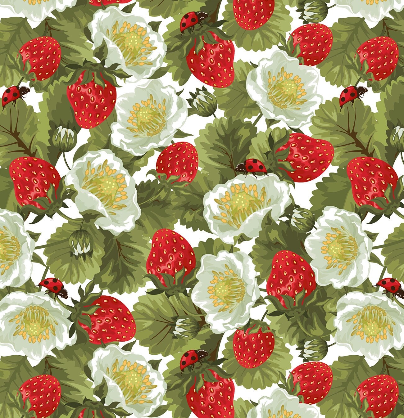 Large Decoupage for Furniture - Rice Paper - Vintage Decoupage - Floral Decoupage Paper - Summer Fruit Strawberry