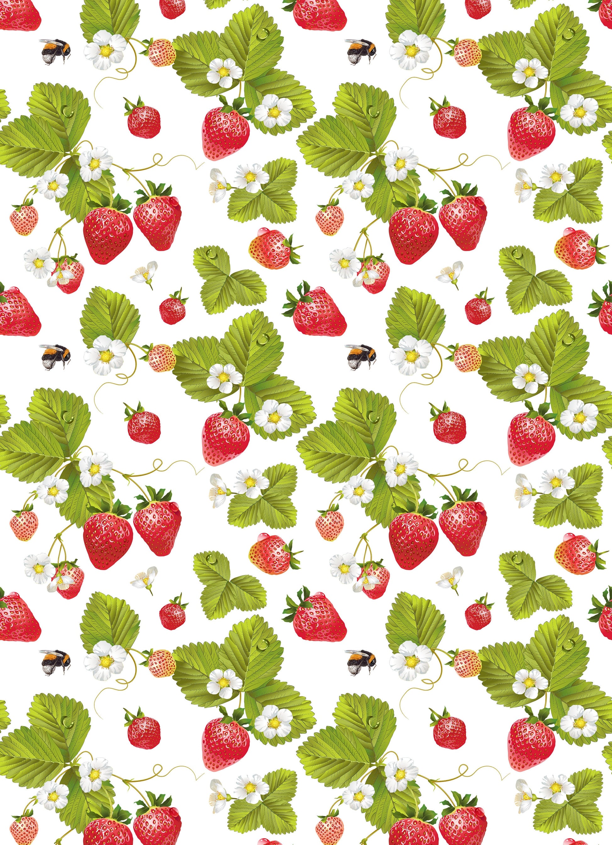 Large Decoupage for Furniture - Rice Paper - Vintage Decoupage - Floral Decoupage Paper - Summer Fruit Strawberry