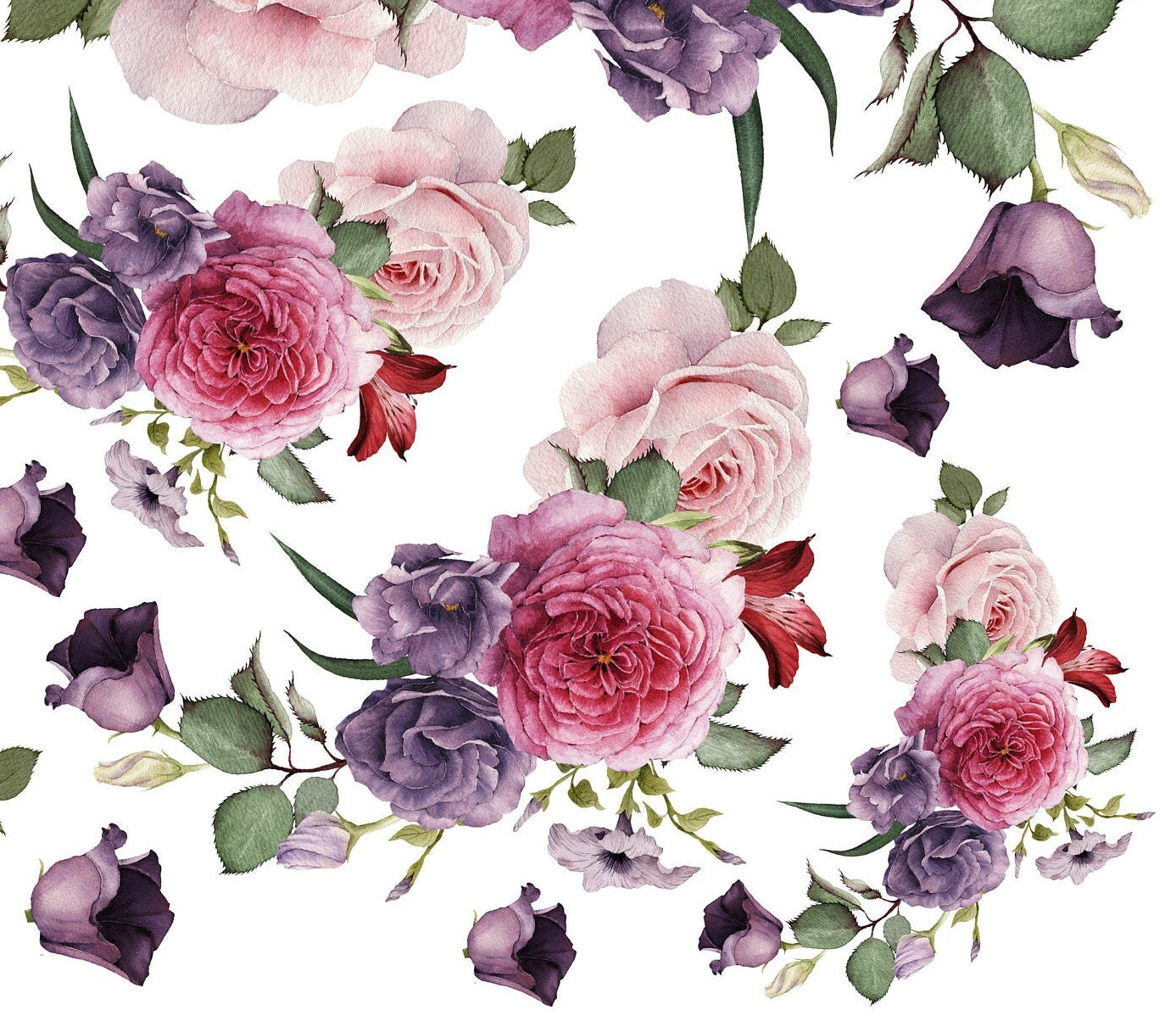 Large Decoupage for Furniture - Rice Paper - Vintage Decoupage - Floral Decoupage Paper - Roses