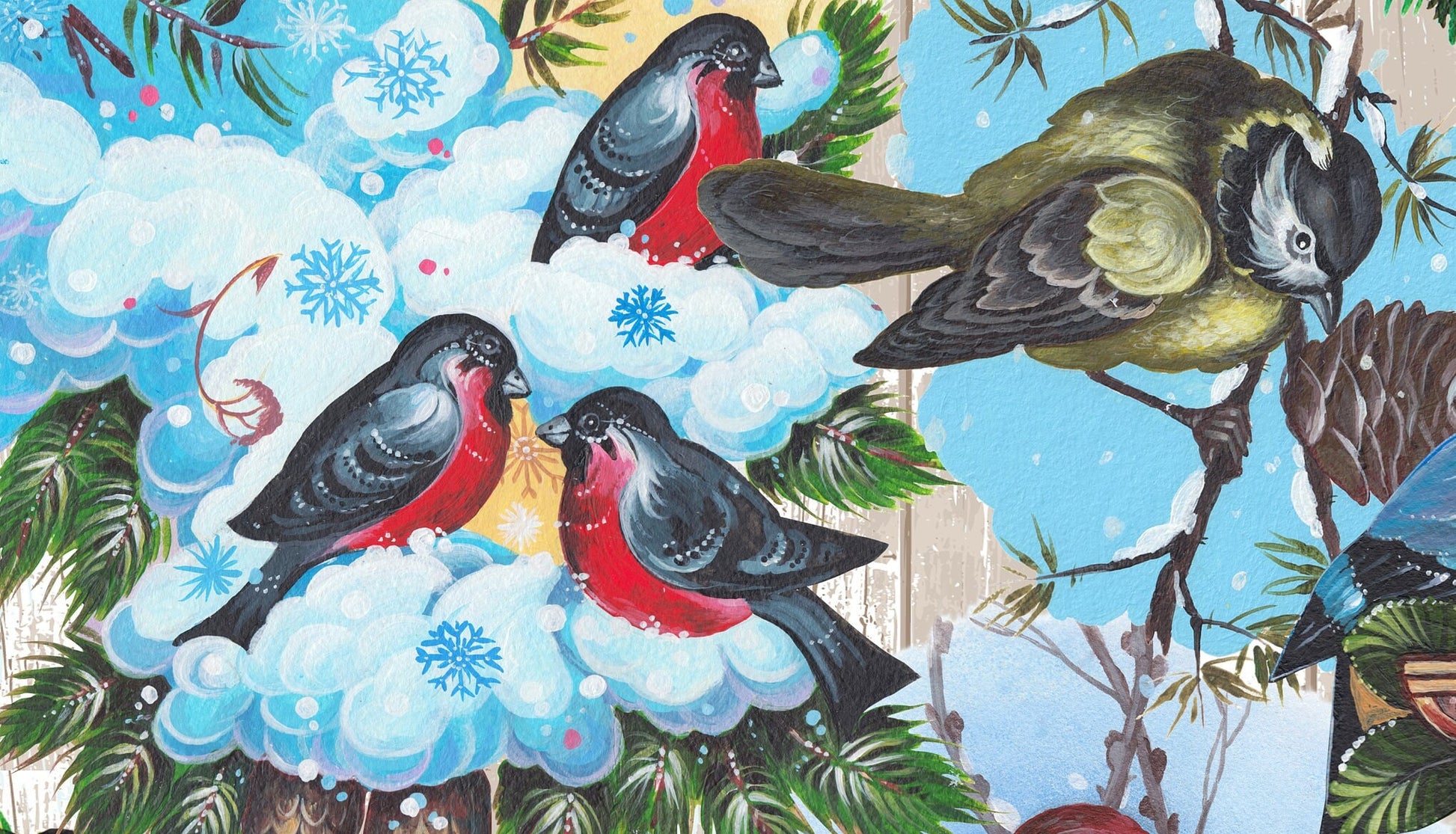 Large Decoupage for Furniture - Rice Paper - Vintage Decoupage - Floral Decoupage Paper - Birds