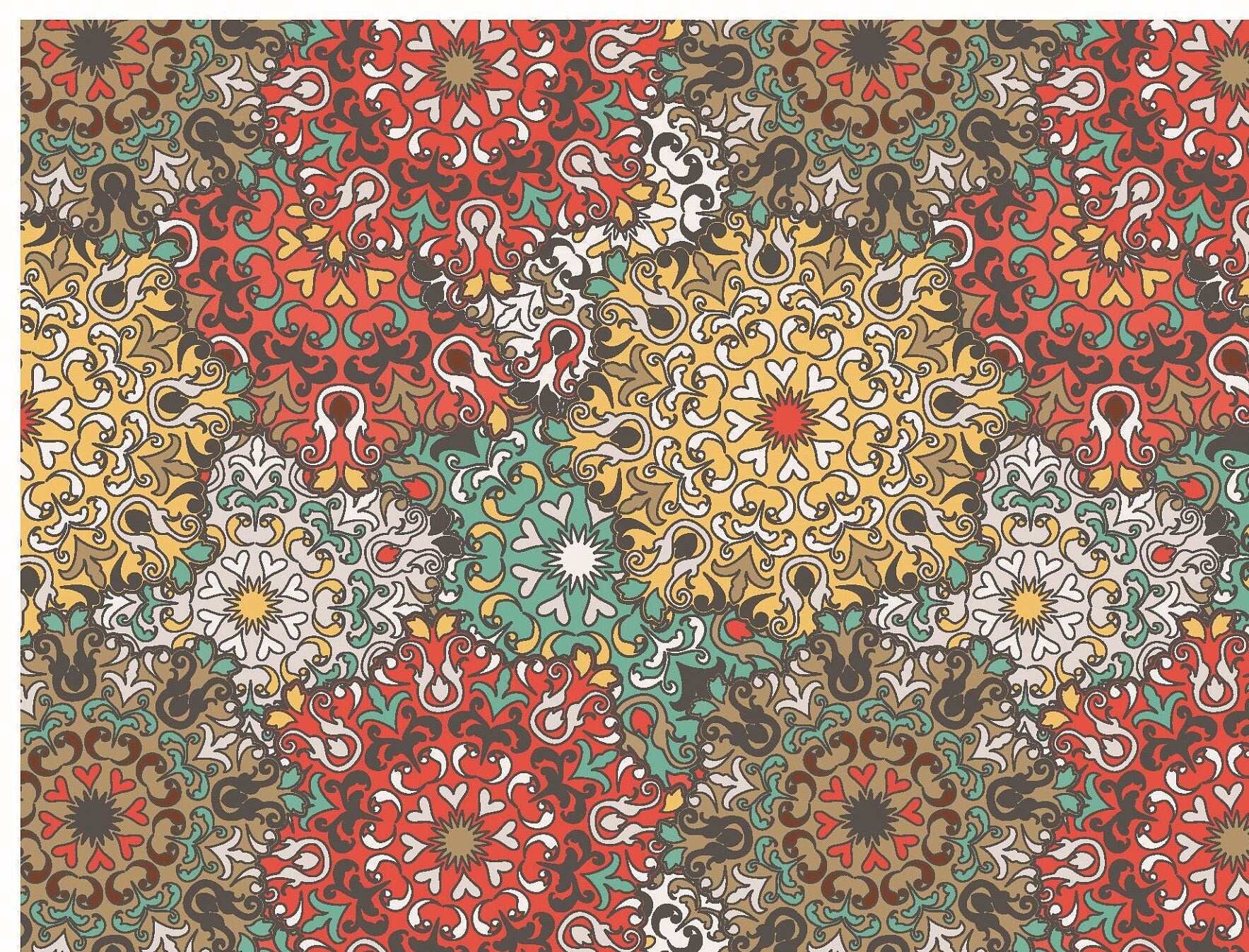 Large Decoupage for Furniture - Rice Paper - Vintage Decoupage - Floral Decoupage Paper - Authentic Pattern Tile