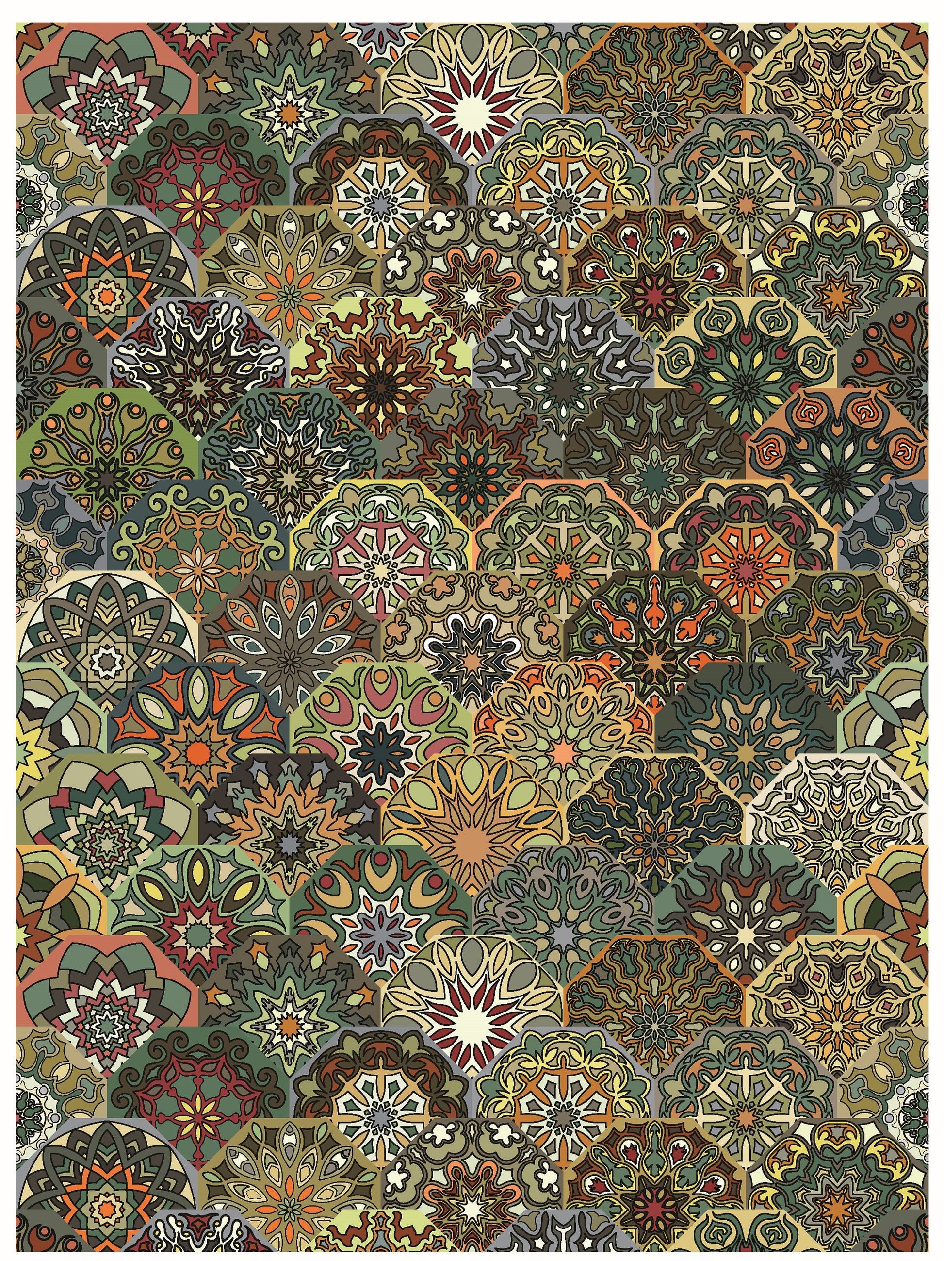 Floral Moroccan Rice Paper – Vintage Decoupage Furniture