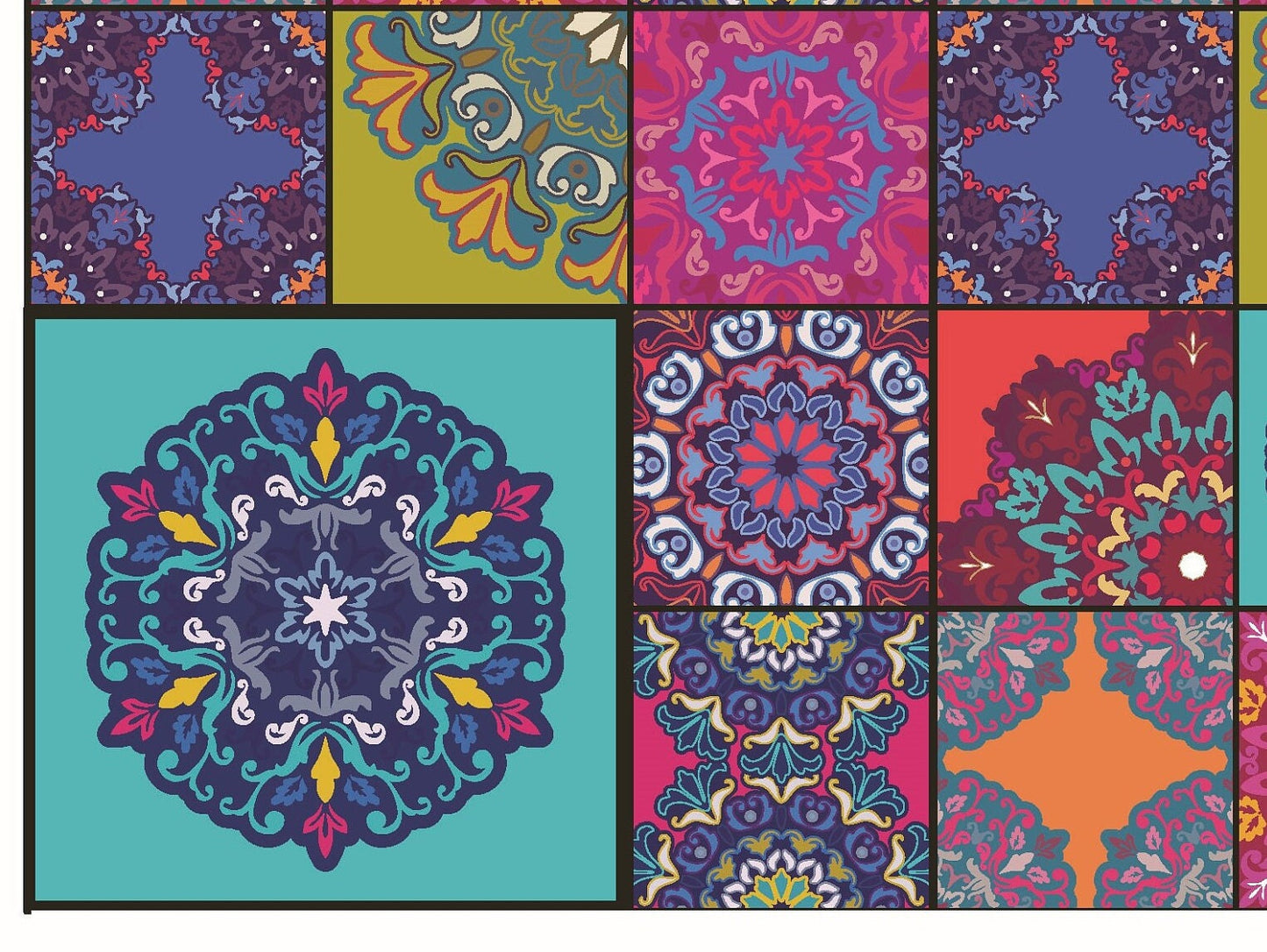 Large Decoupage for Furniture - Rice Paper - Vintage Decoupage - Floral Decoupage Paper - Authentic Mandala Pattern - Moroccon