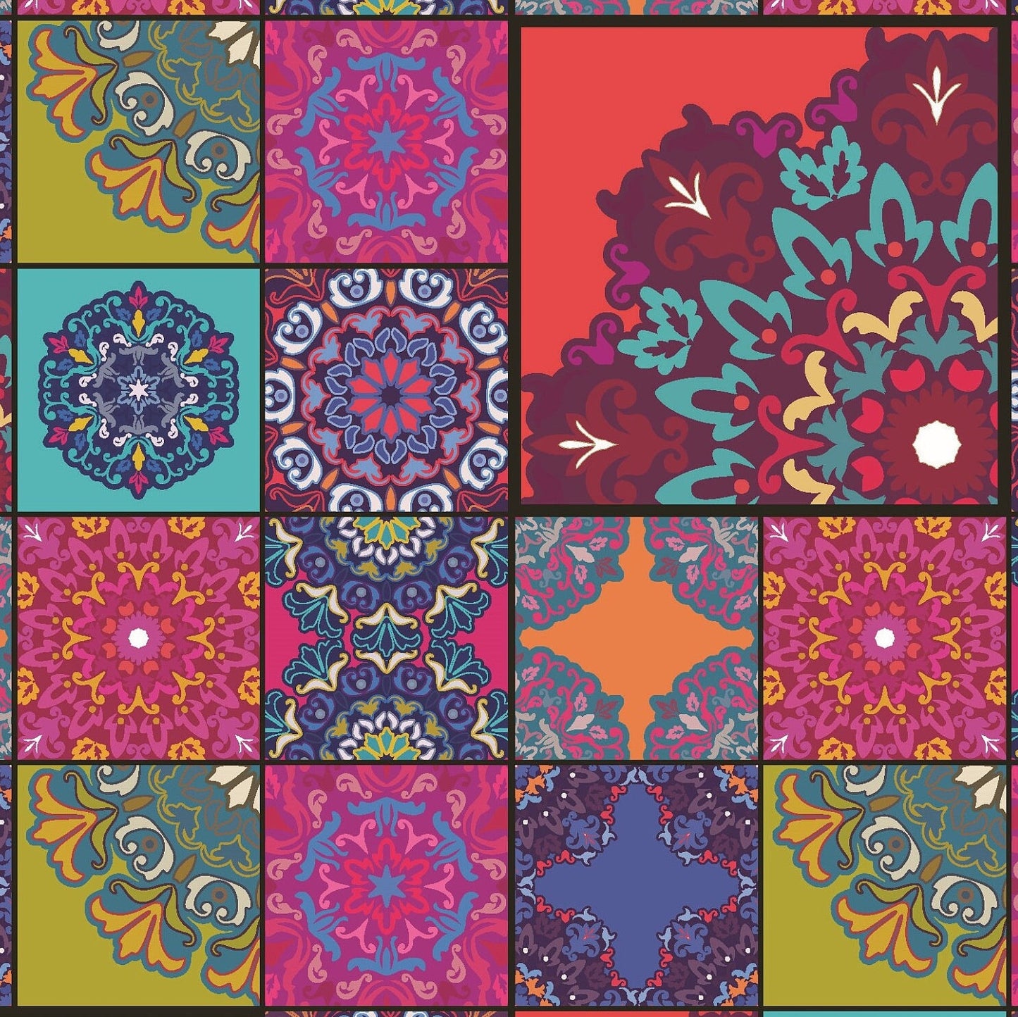 Large Decoupage for Furniture - Rice Paper - Vintage Decoupage - Floral Decoupage Paper - Authentic Mandala Pattern - Moroccon