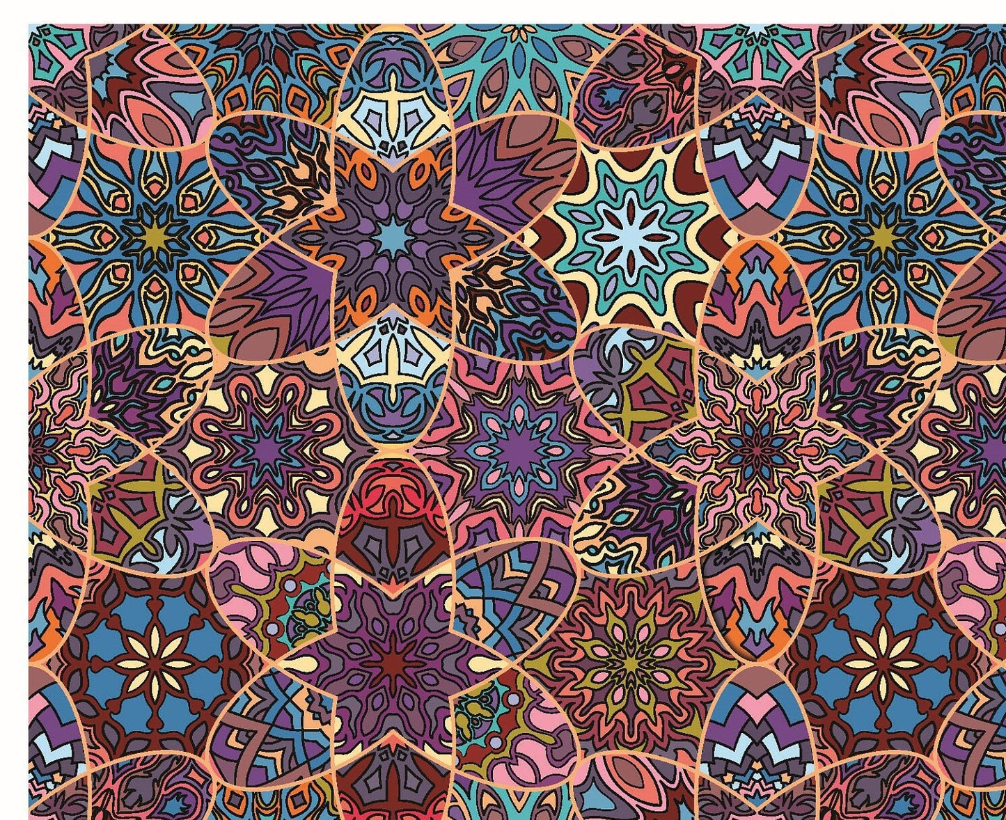 Large Decoupage for Furniture - Rice Paper - Vintage Decoupage - Floral Decoupage Paper - Authentic Mandala Pattern